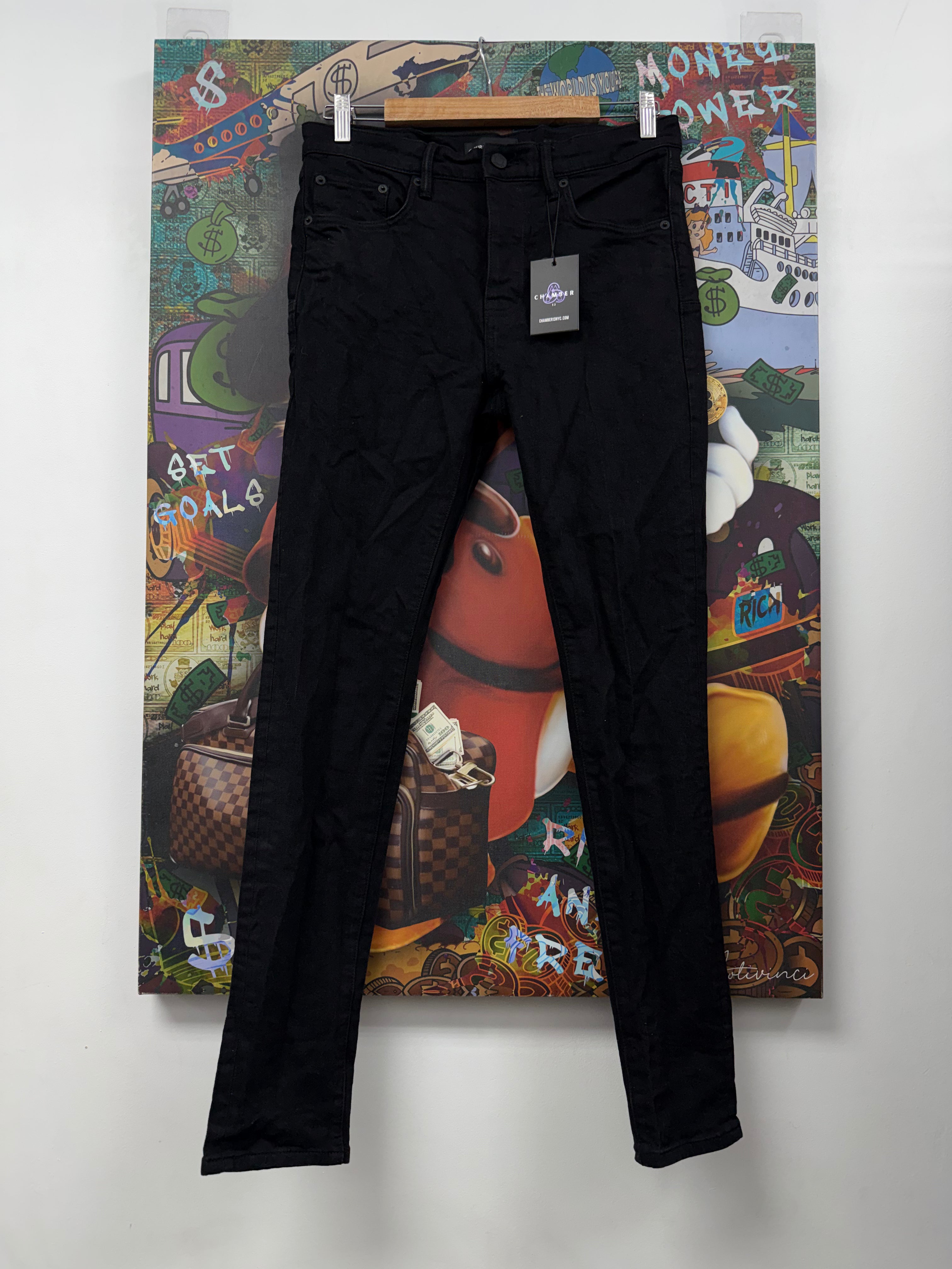 Purple Brand Black Raw P001 Jeans