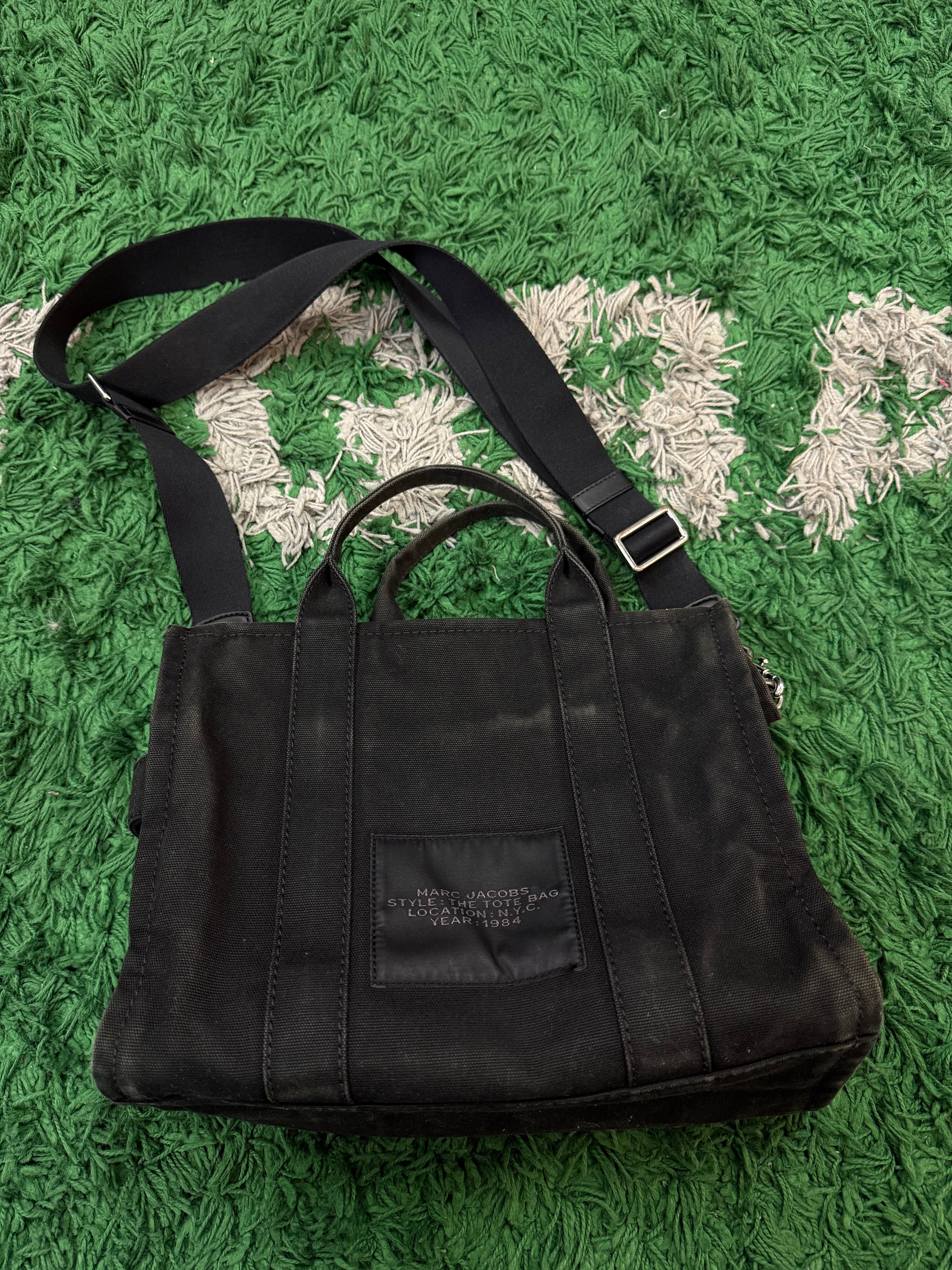 Marc Jacobs Black Denim Tote Bag Bag