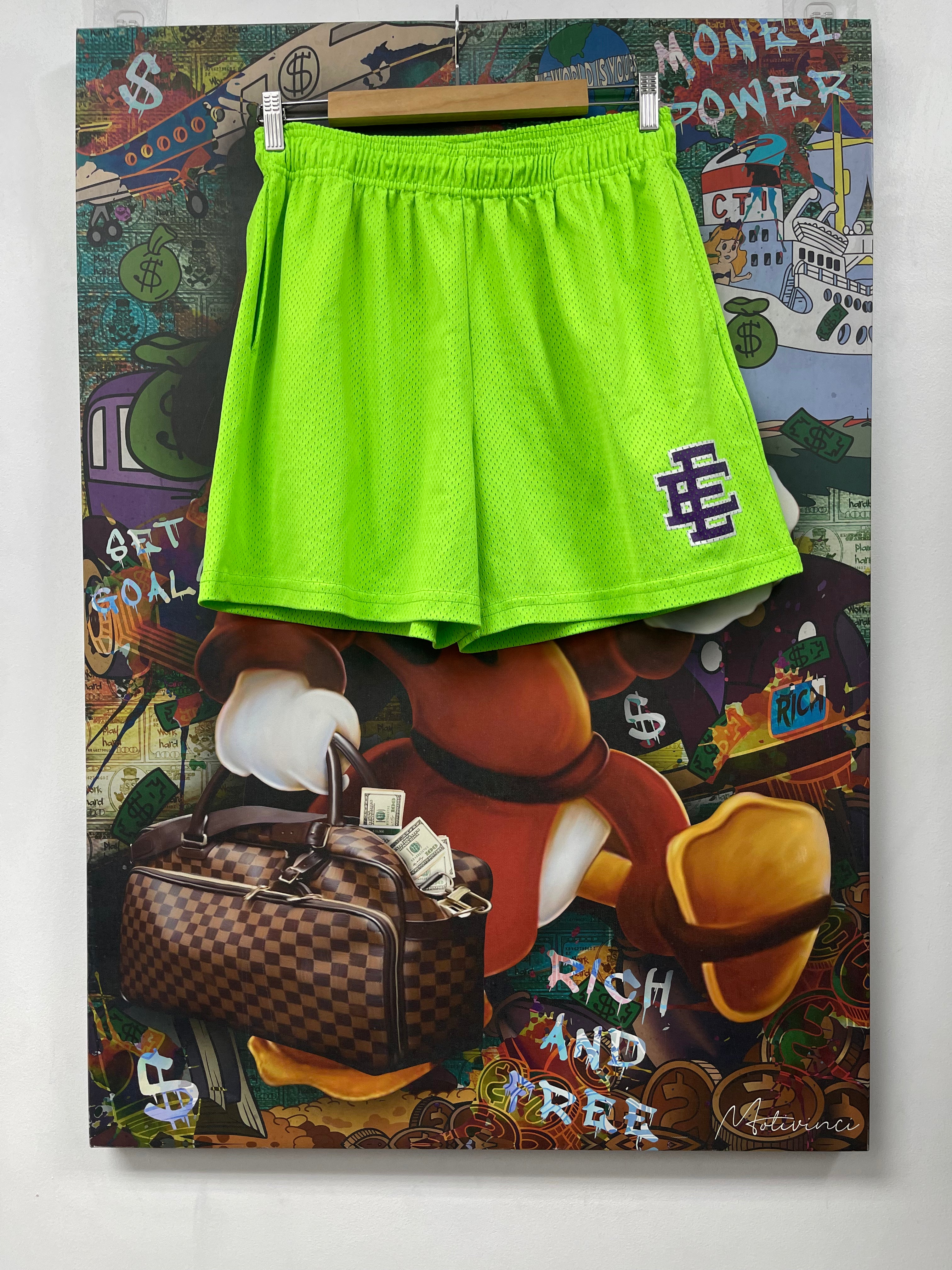 Eric Emanuel Neon Purple Basics Shorts