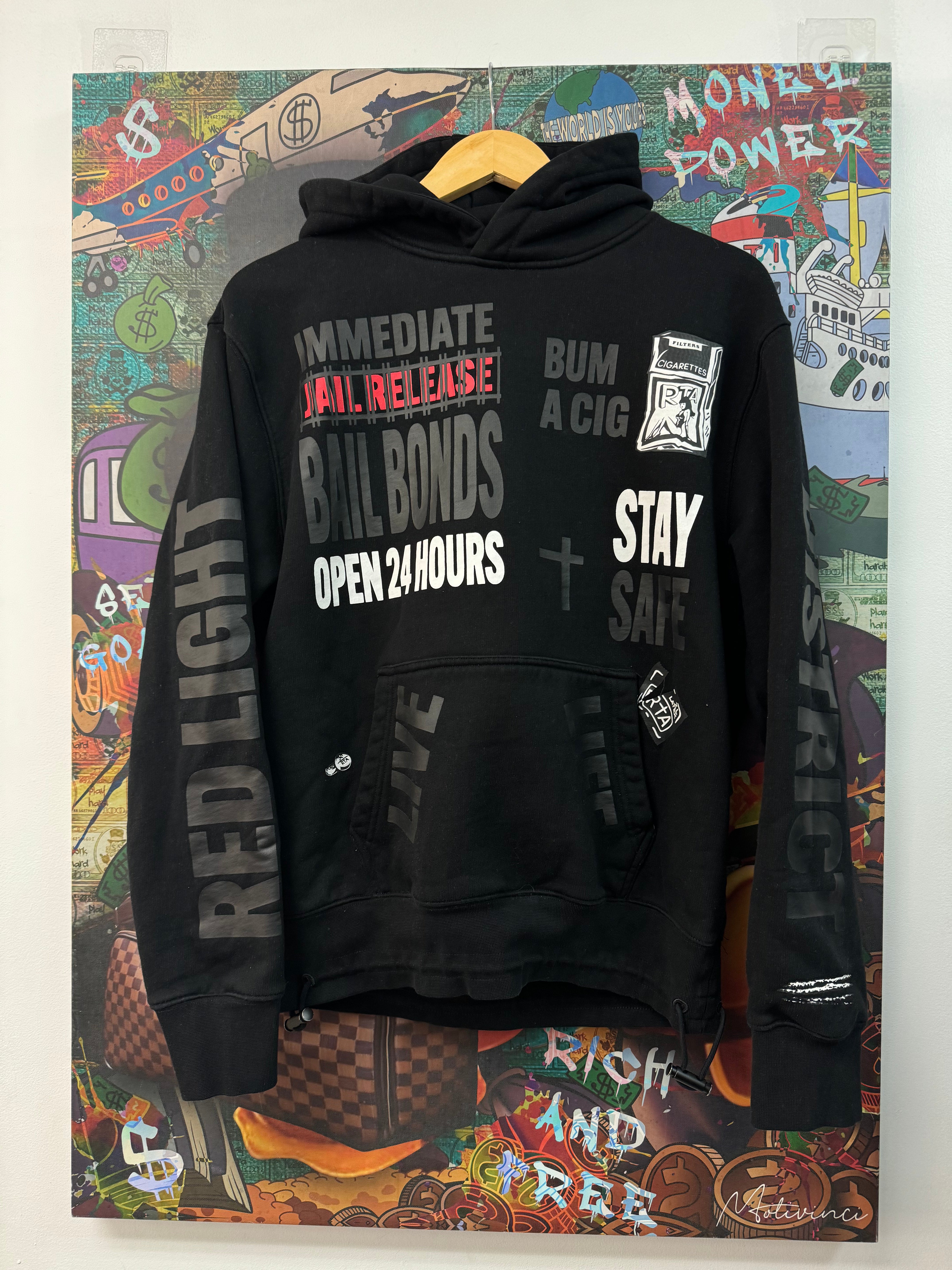 RTA Black Red Light District Hoodie