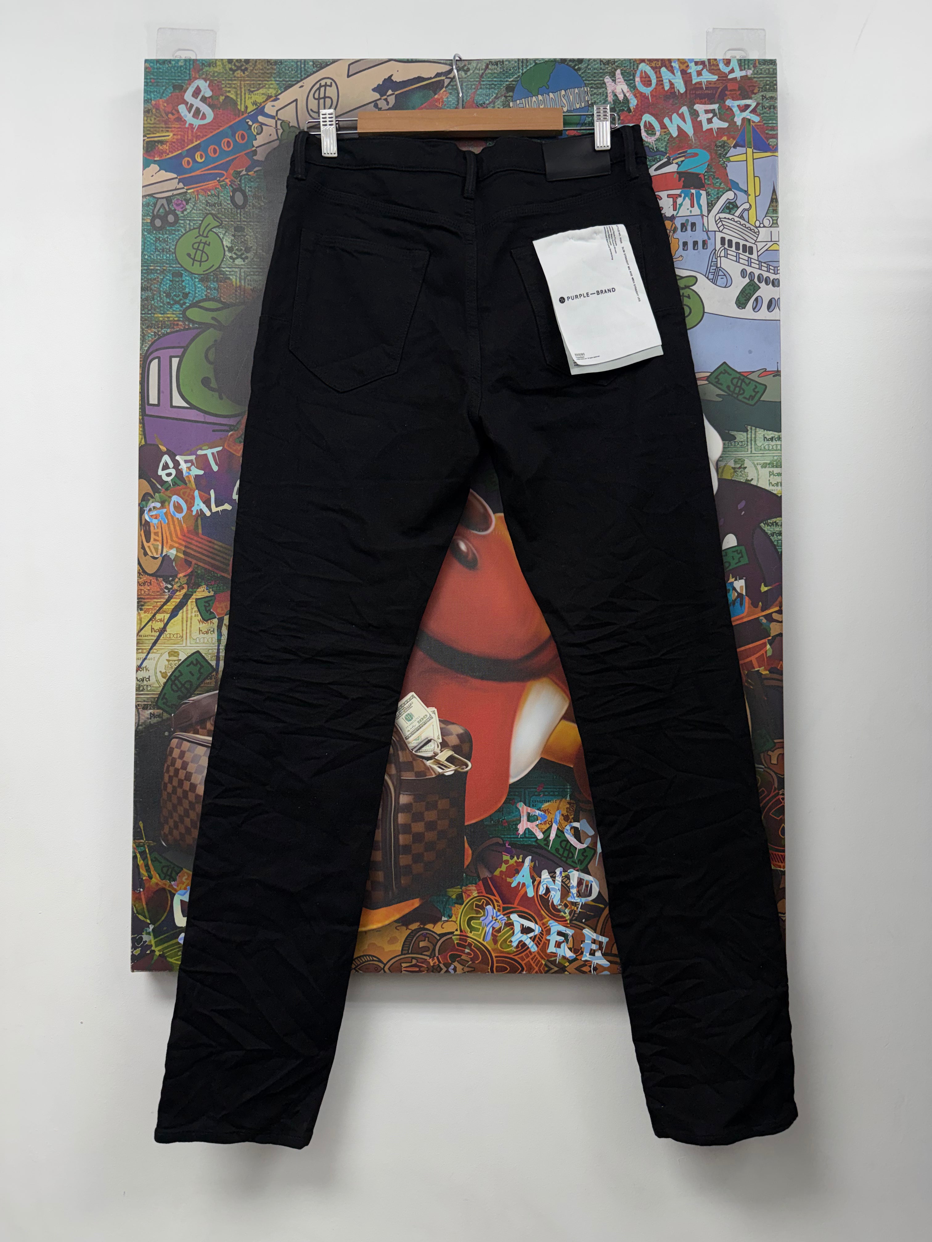 Purple Brand Black Raw P005 Jeans