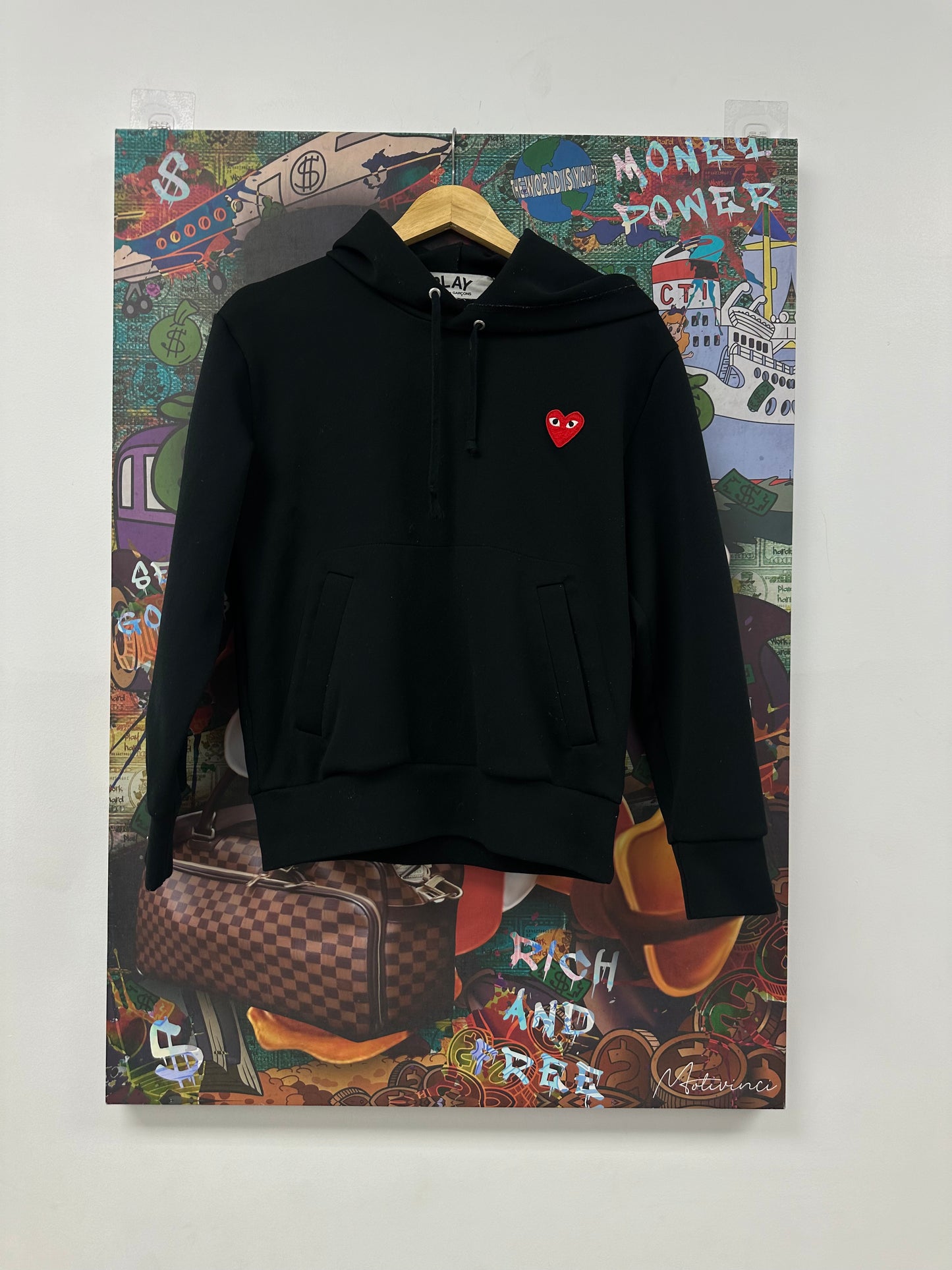 CDG Hoodie Black Used Small N/A