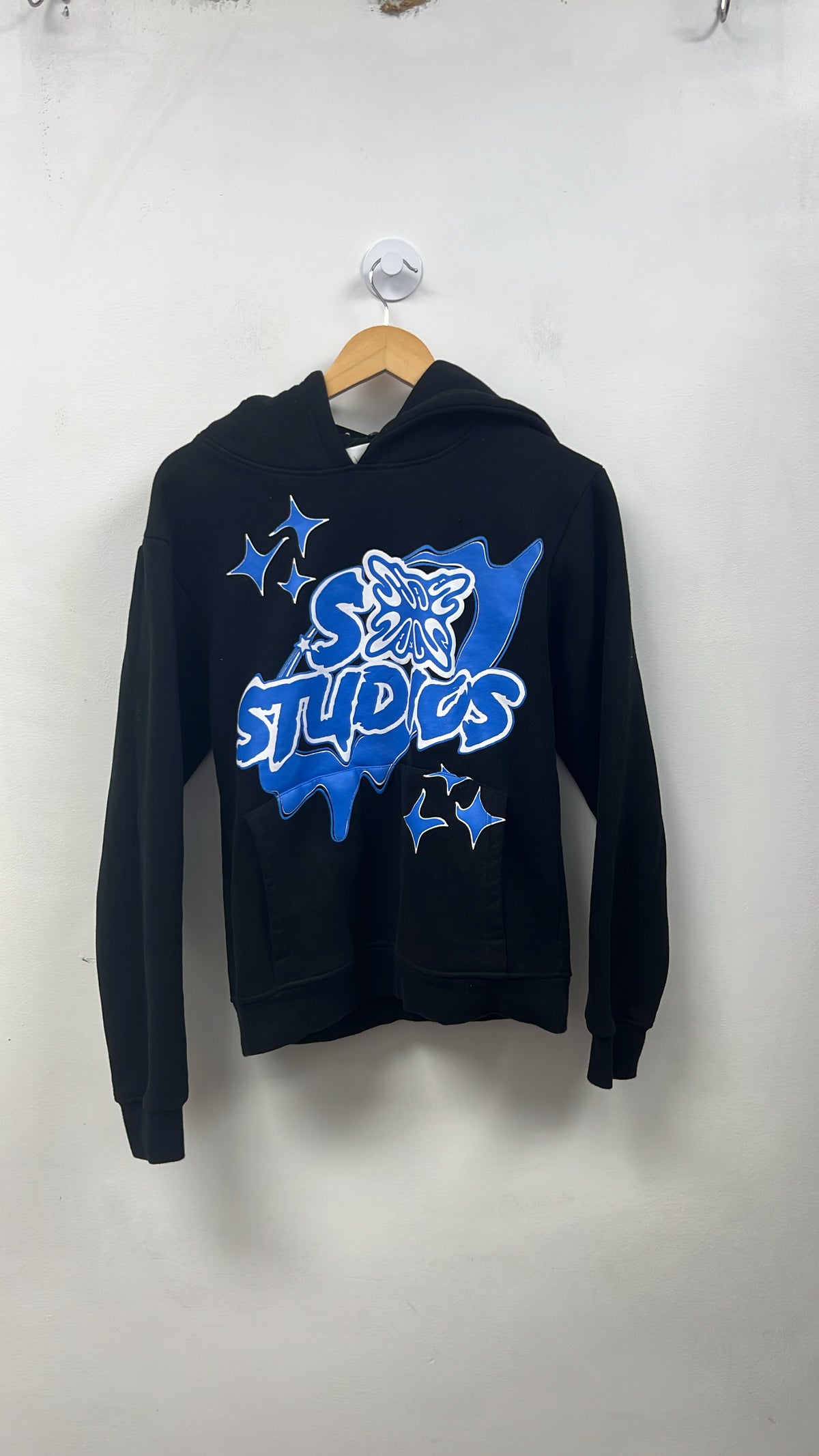 SB Studios Black Blue Logo Hoodie