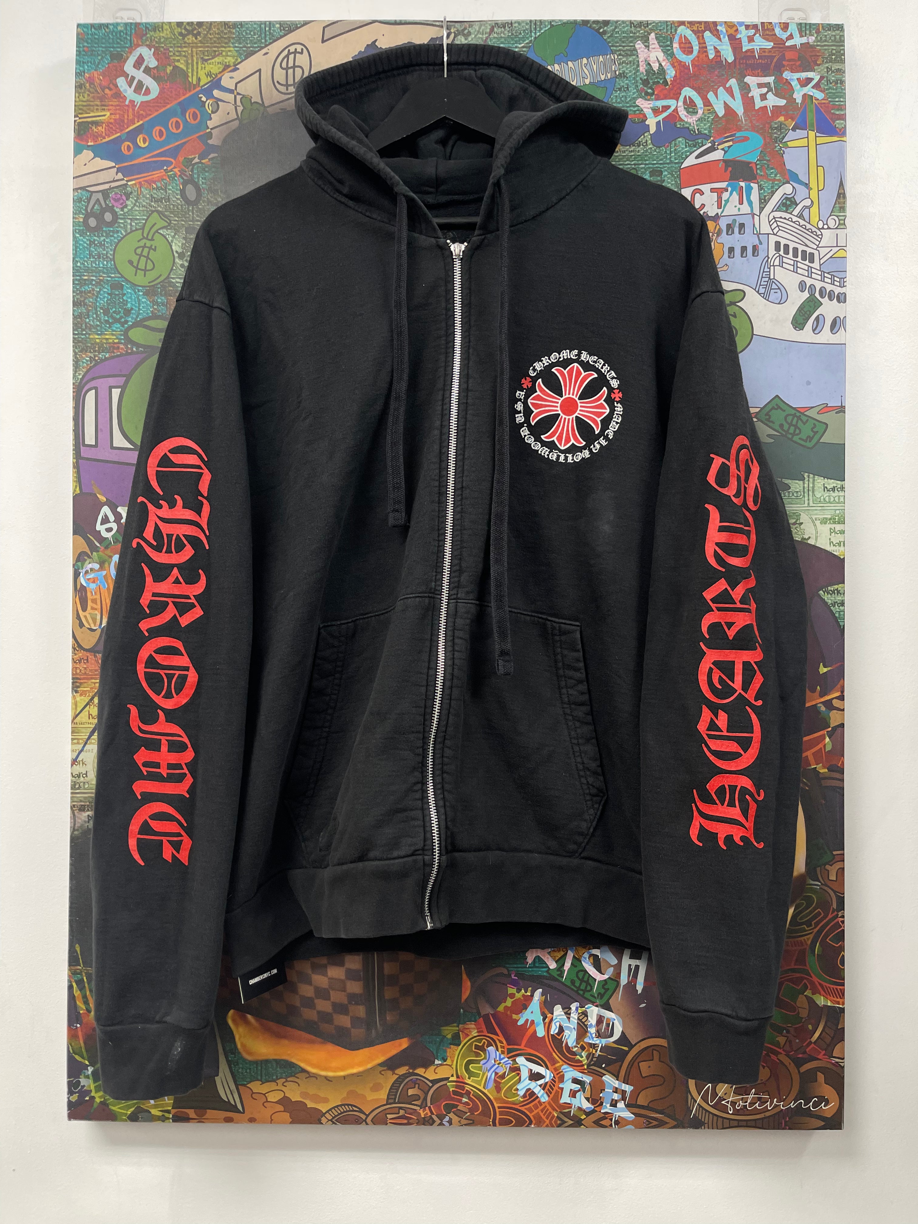 Chrome Hearts Made In Hollywood Red Plus (Replacement Zipper) Zip Up