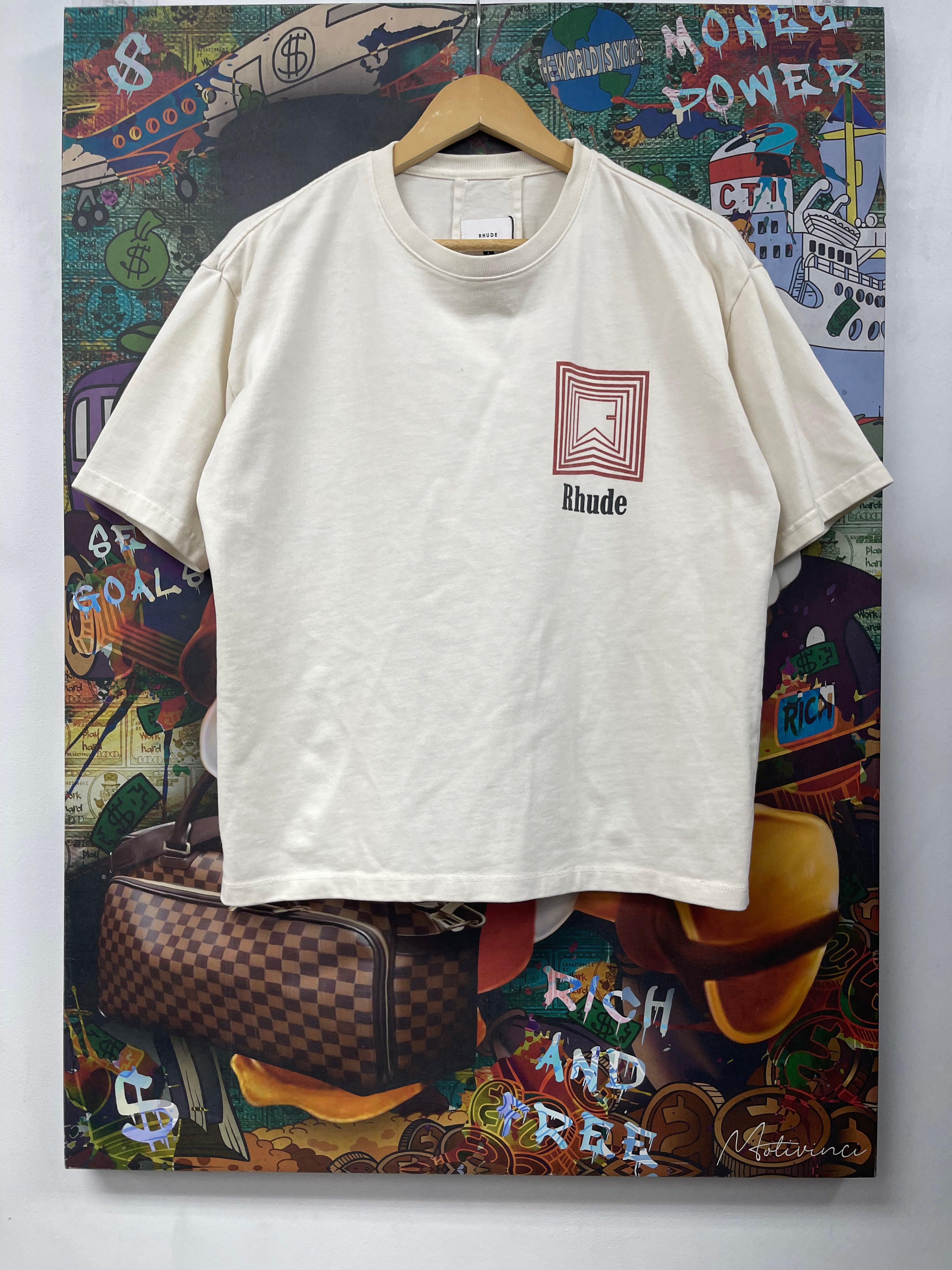 Rhude Cream Red Box Tee