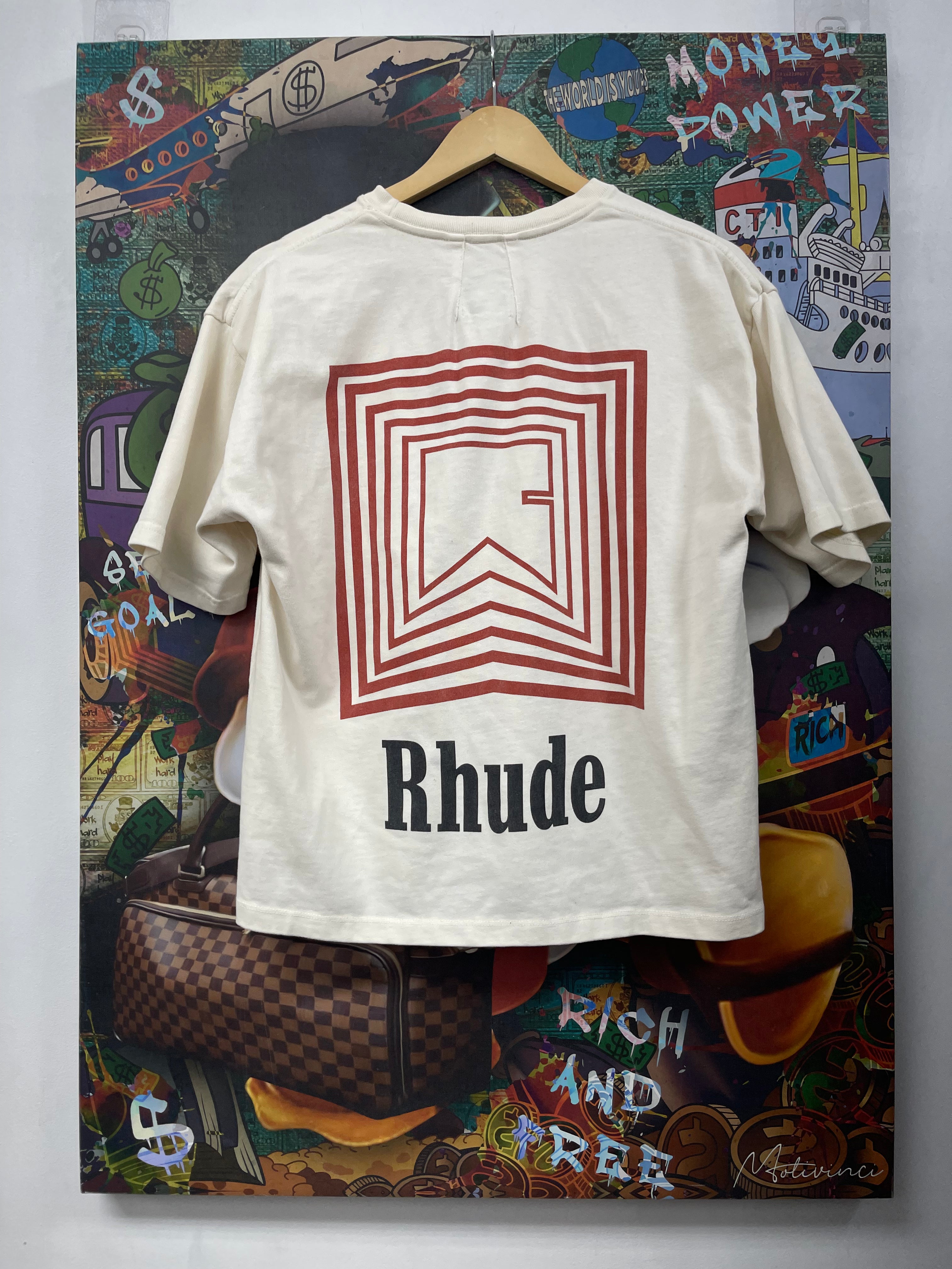 Rhude Cream Red Box Tee