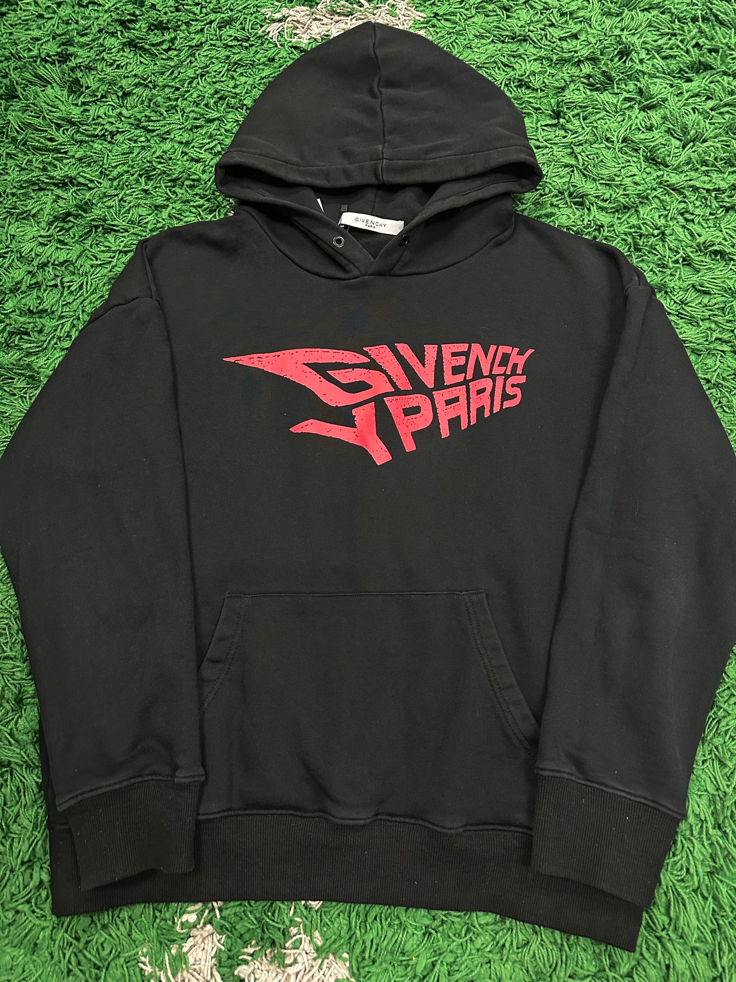 Givenchy Hoodie Black Red Medium Used