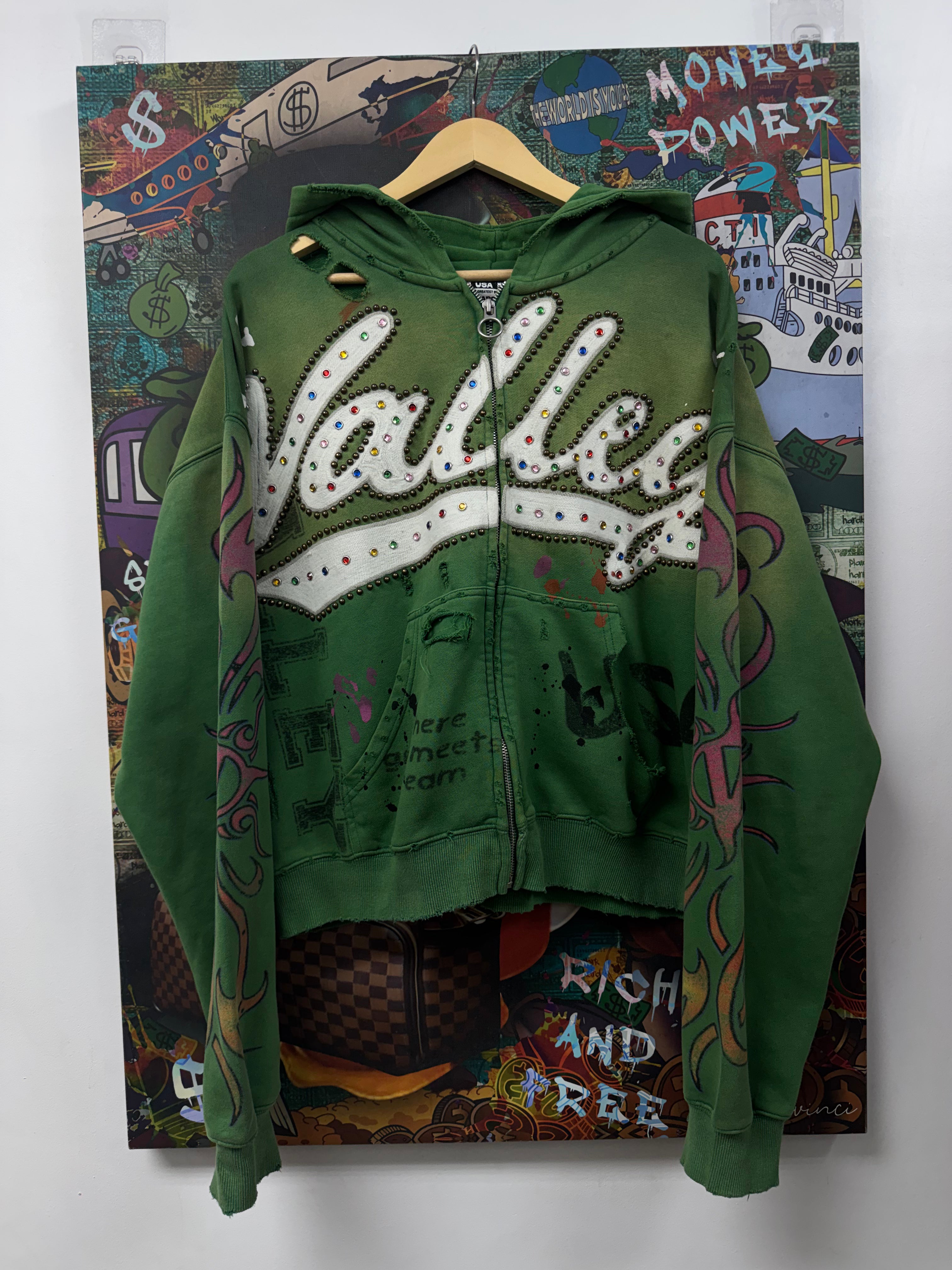 Vale Green Forever Inferno Zip Up Hoodie