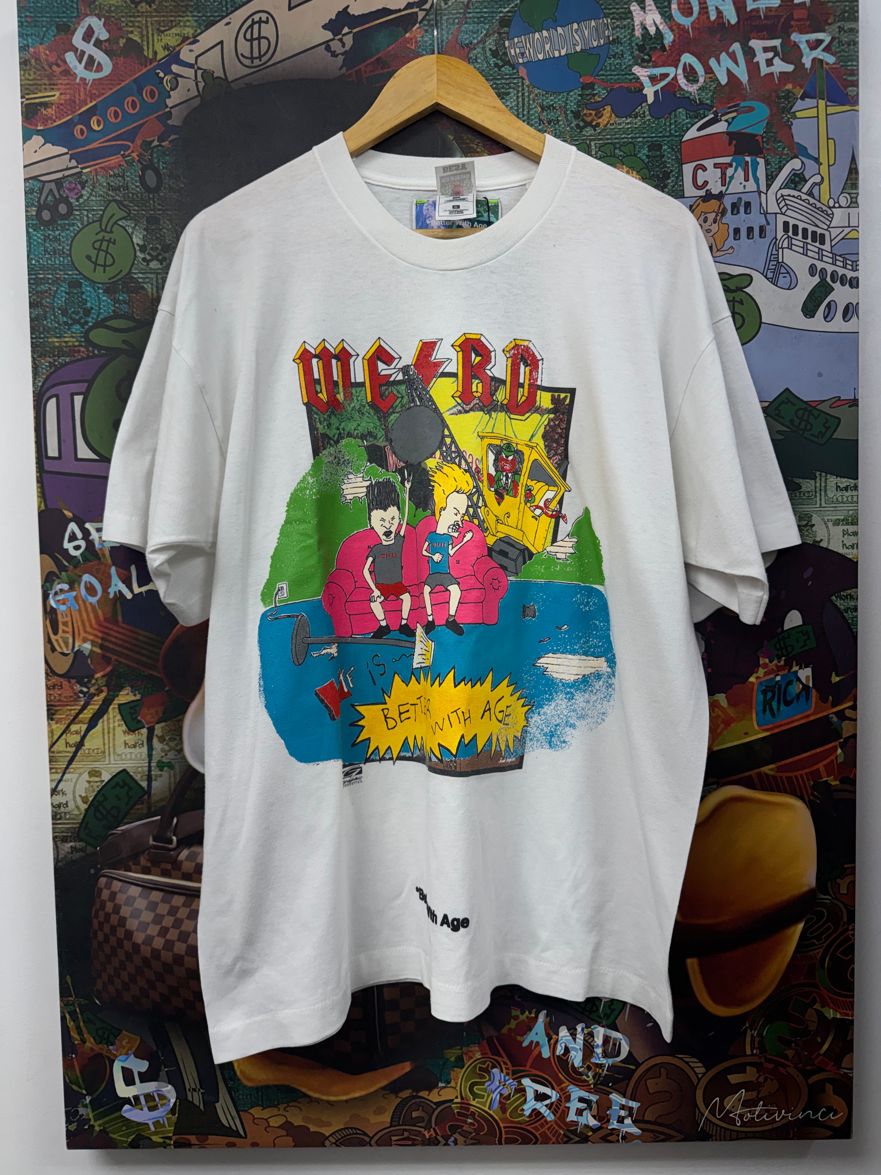 Better With Age White Beavis And Butt Head Tee