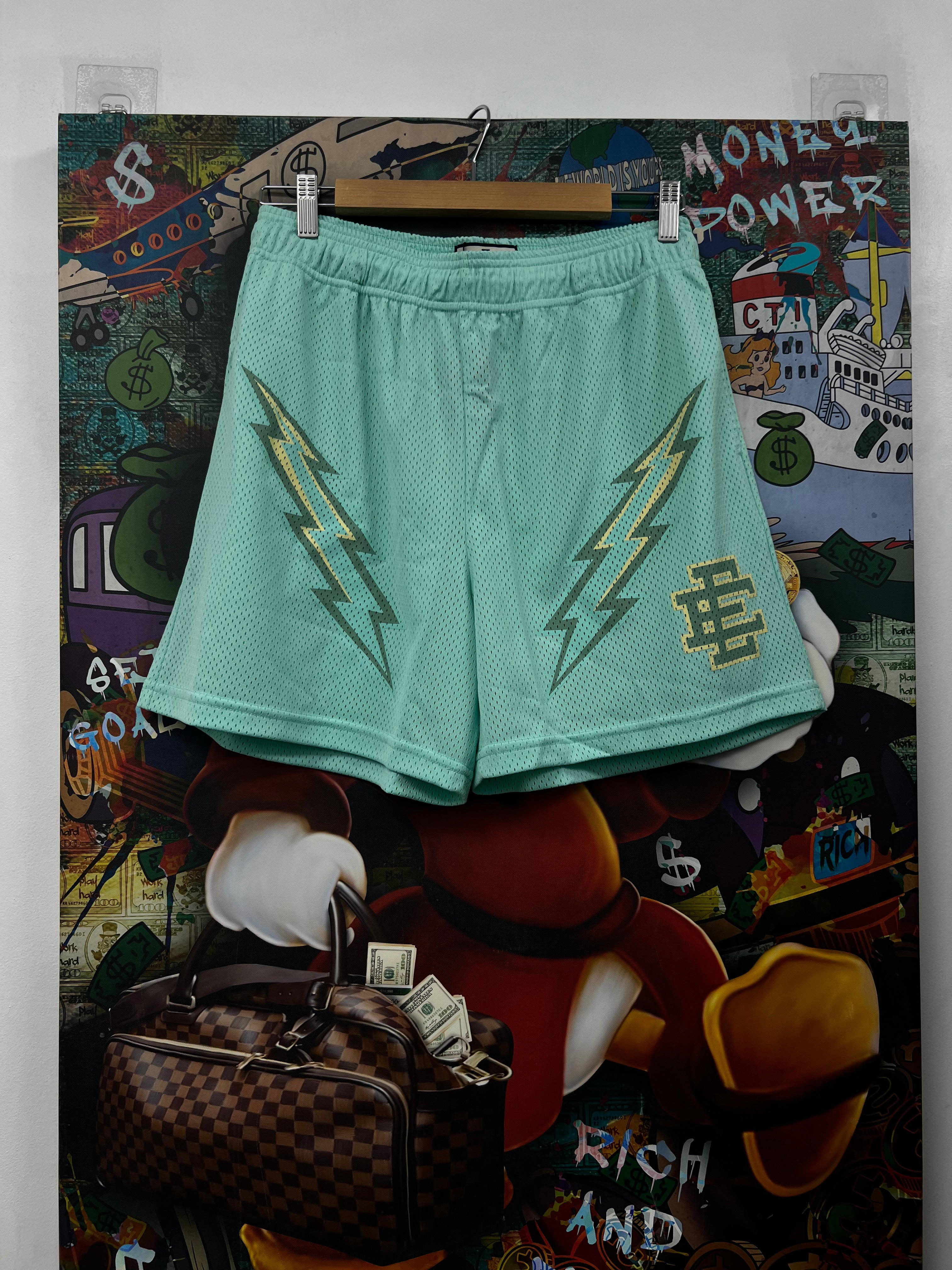 Eric Emanuel Tiffany Blue Bolt Shorts