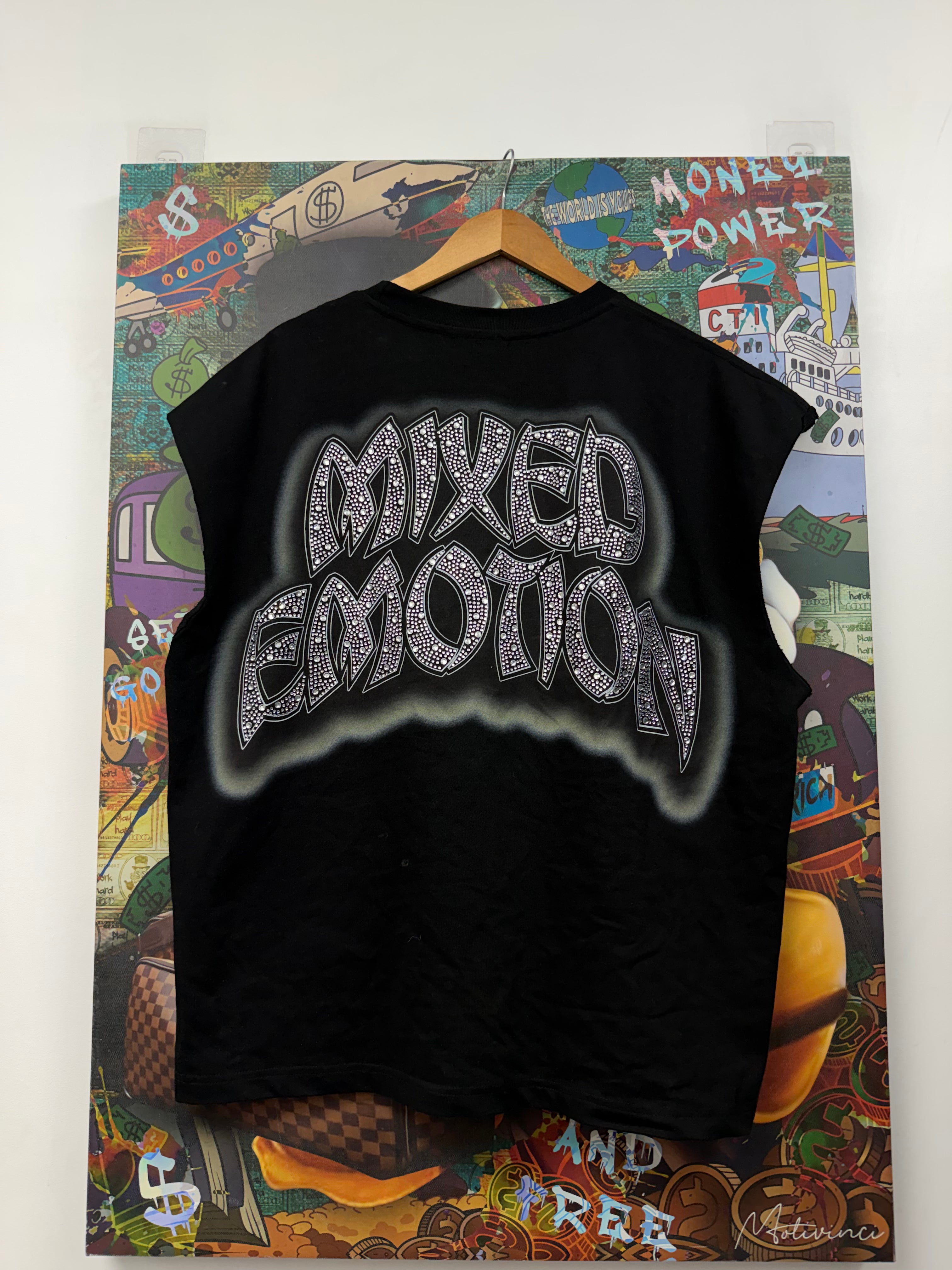 Mixed Emotions Cherub Rhinestone Sleeveless Tee