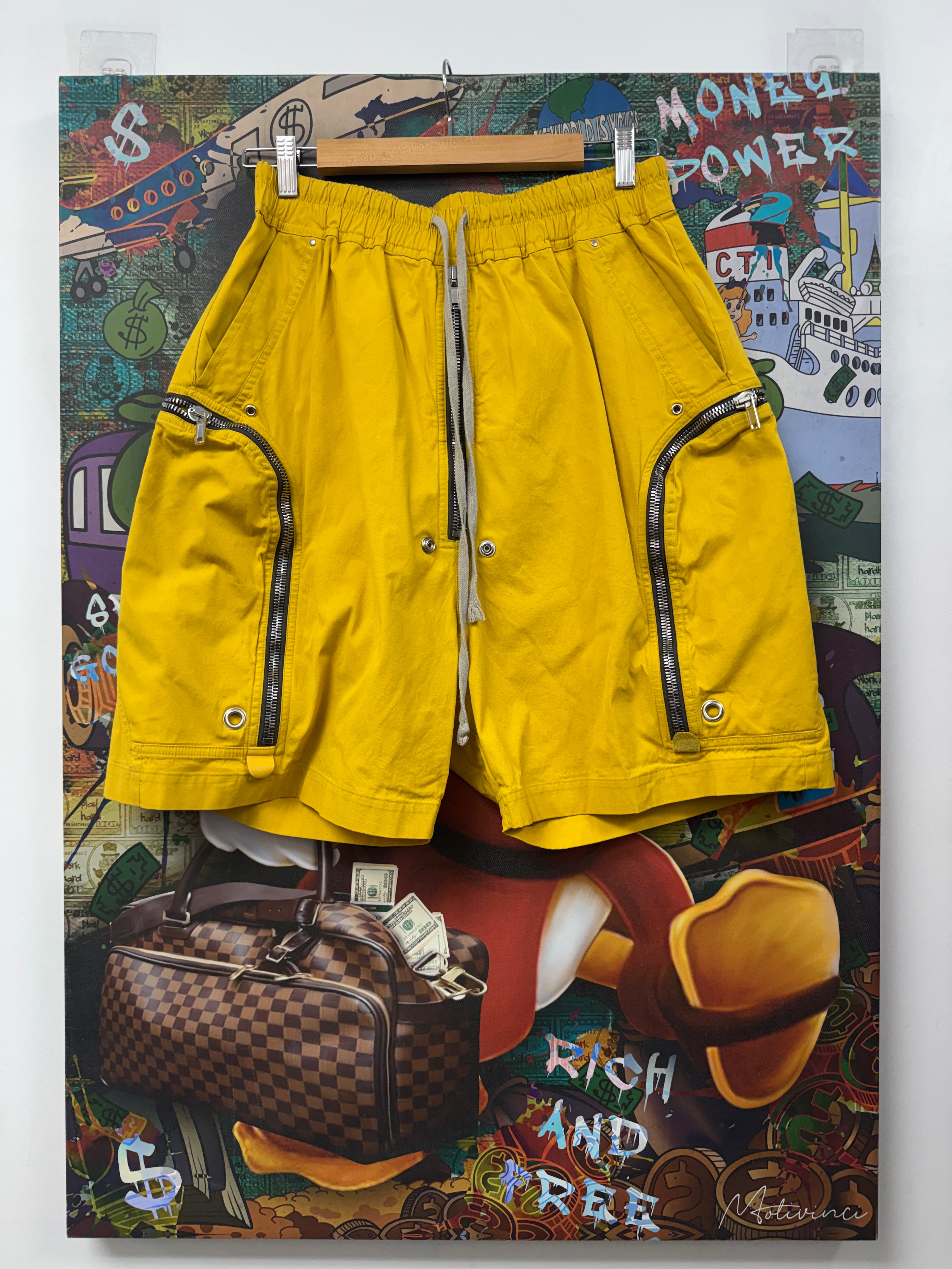 Rick Owens Yellow Bauhaus (50) Shorts