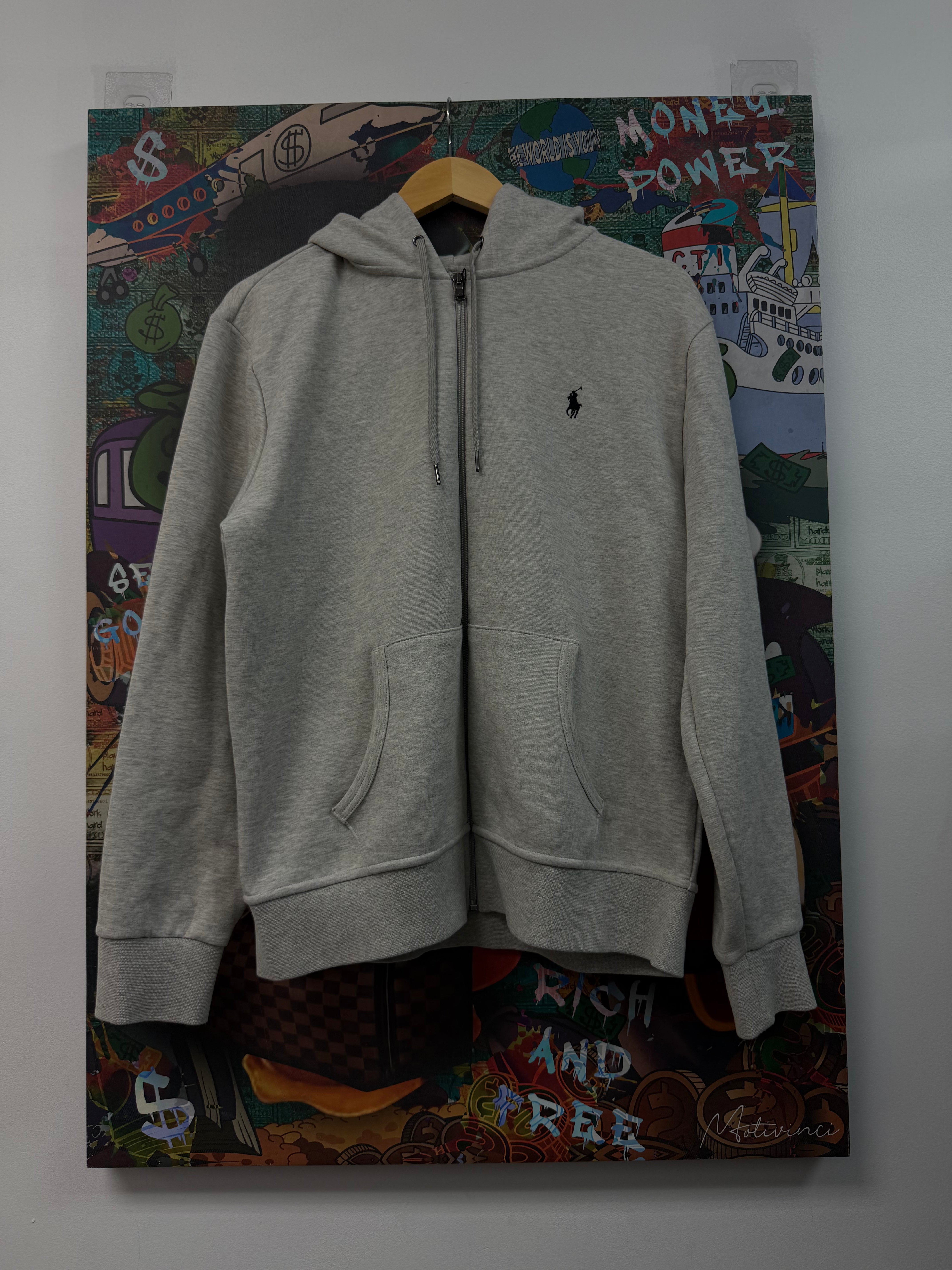 Polo Ralph Lauren Grey Zip Up Hoodie