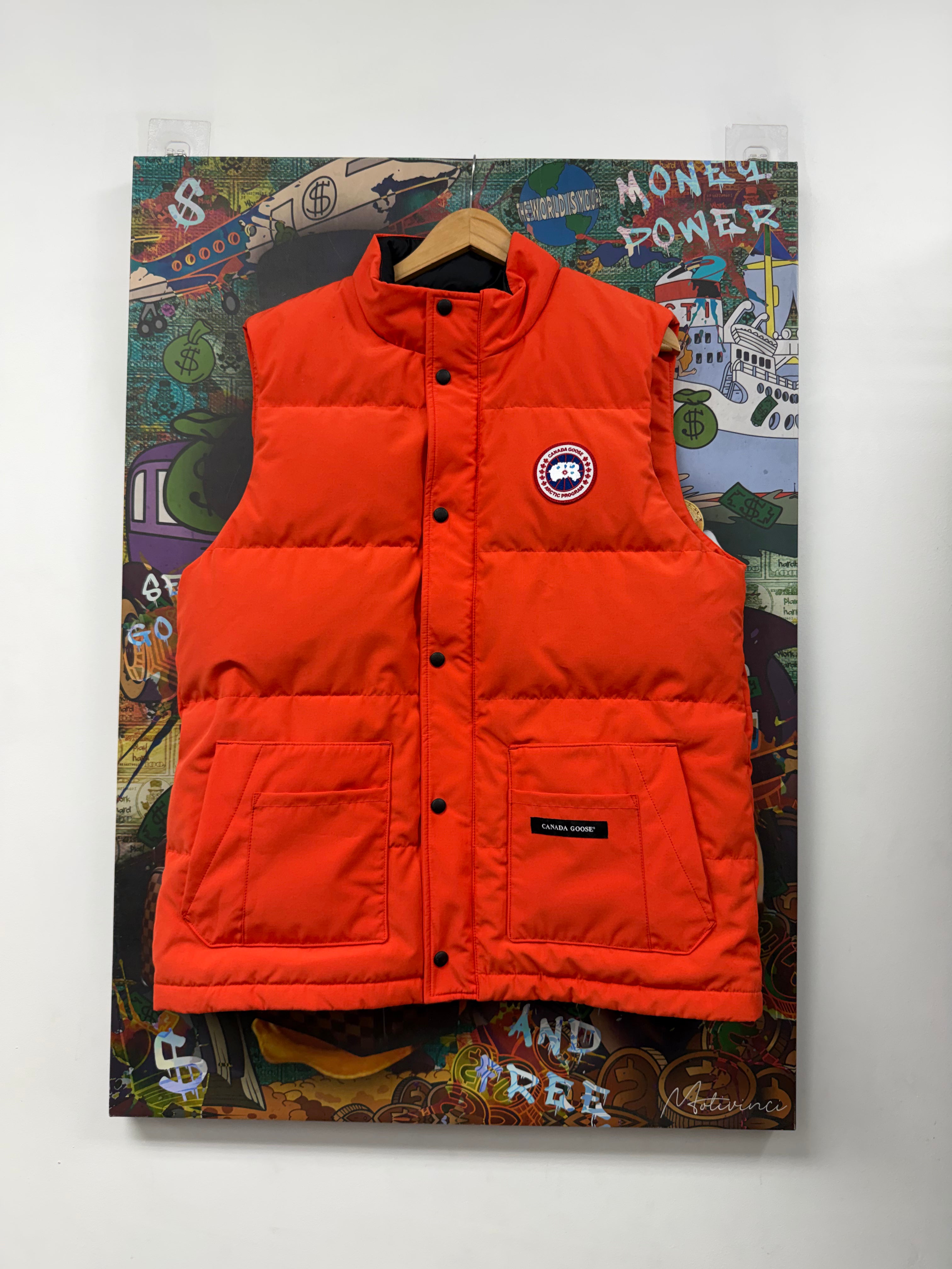 Canada Goose Orange Puffer Jacket