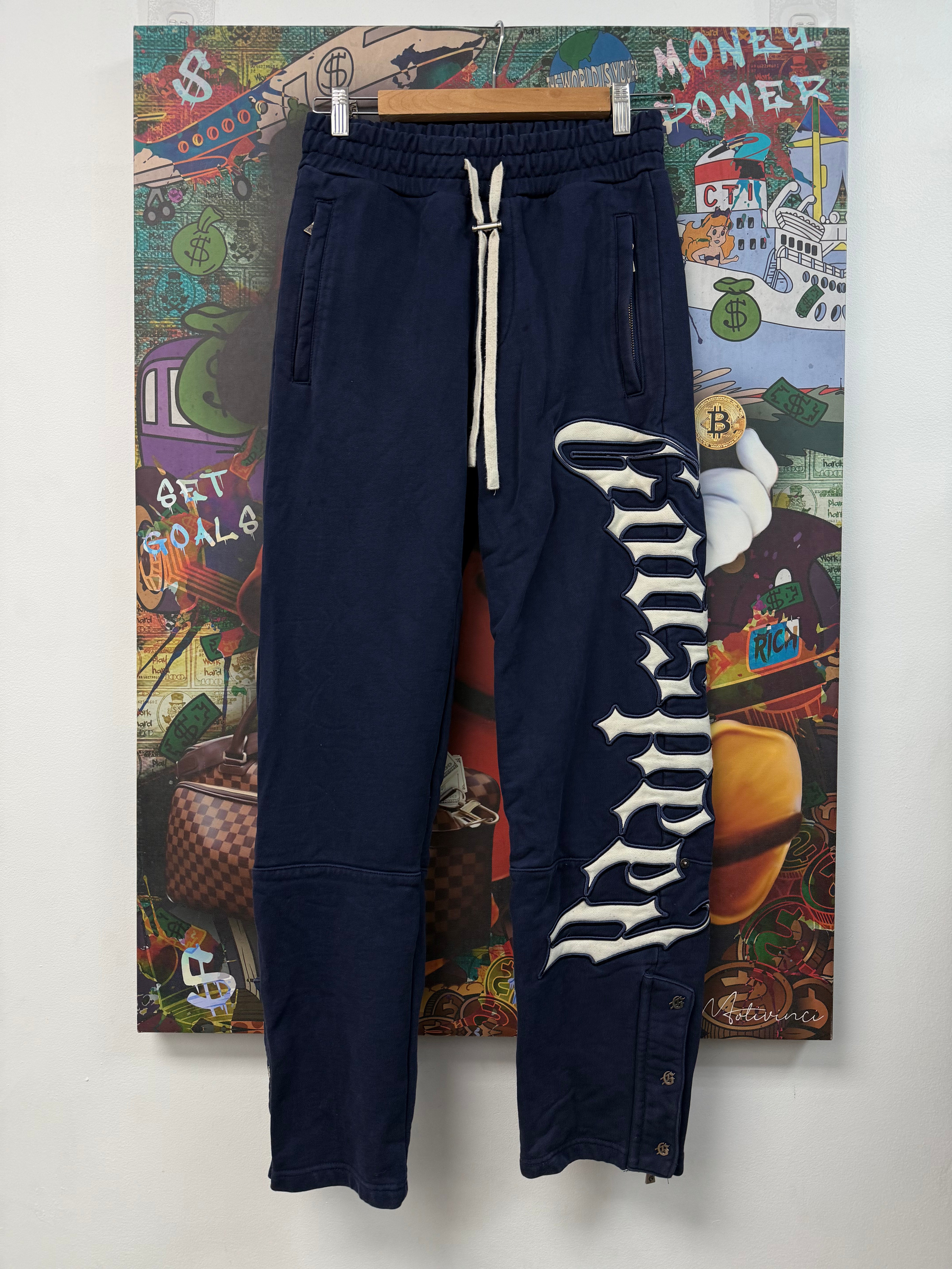 Godspeed Navy Cream Logo Sweats