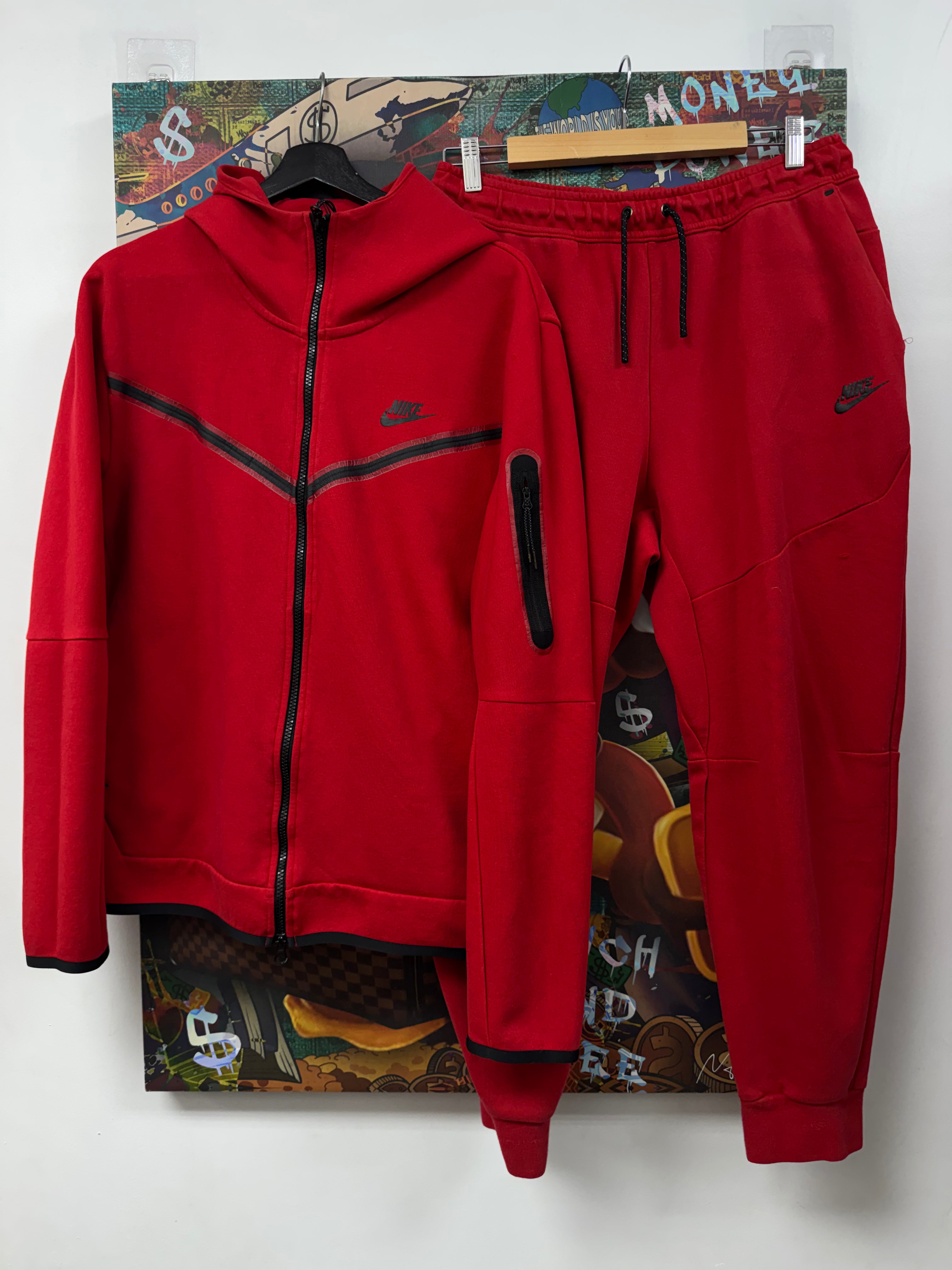 Nike Red Tech Sweatsuit