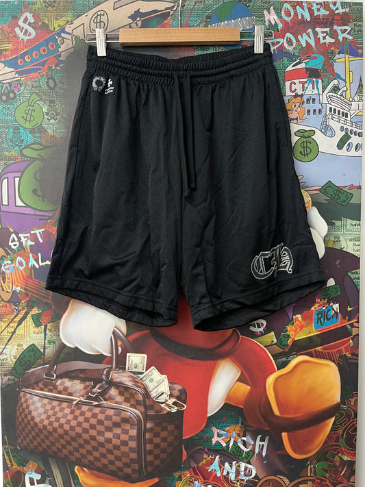 Chrome Hearts Mesh Shorts Black New