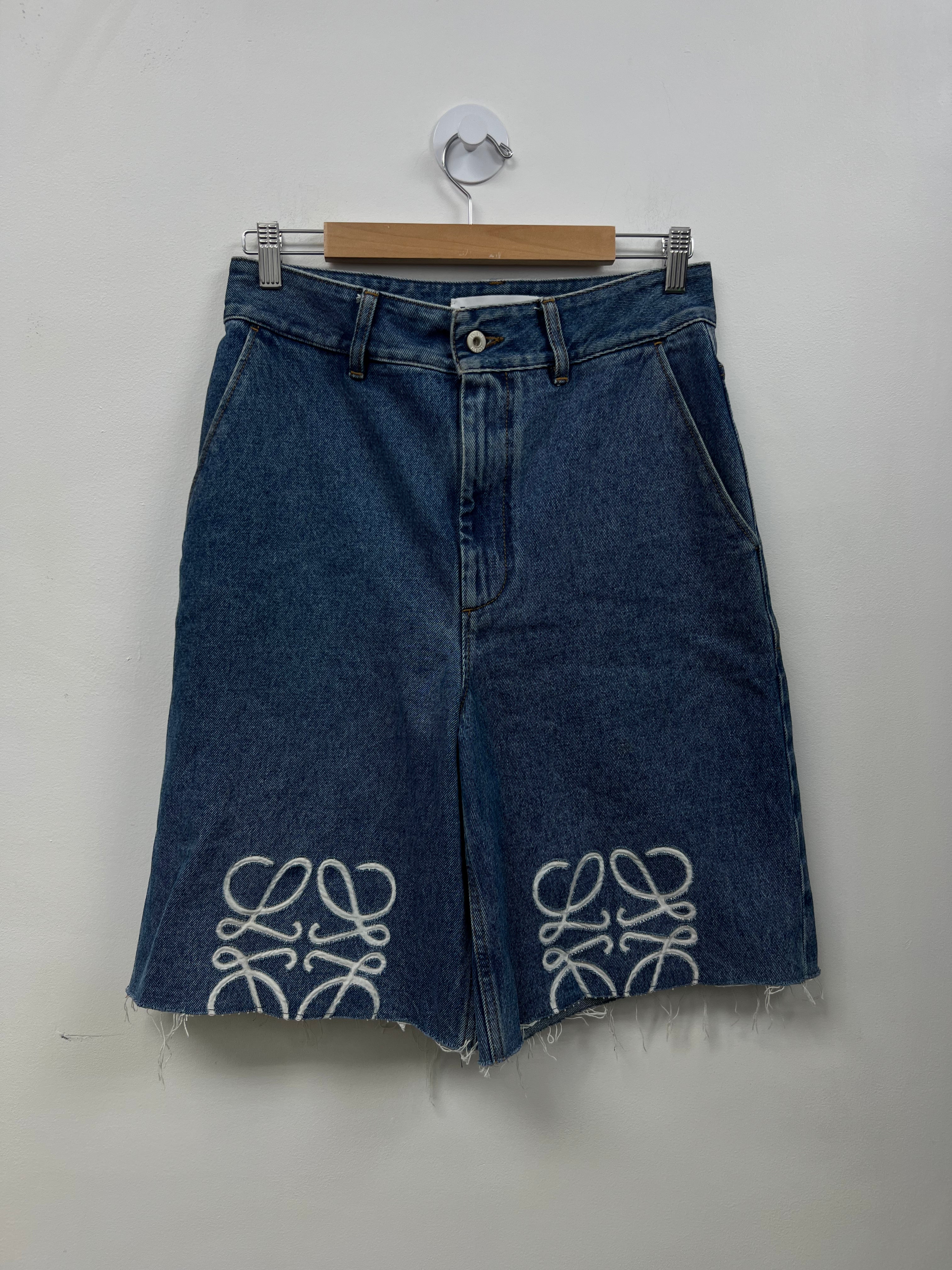 Loewe Anagram Jean Shorts