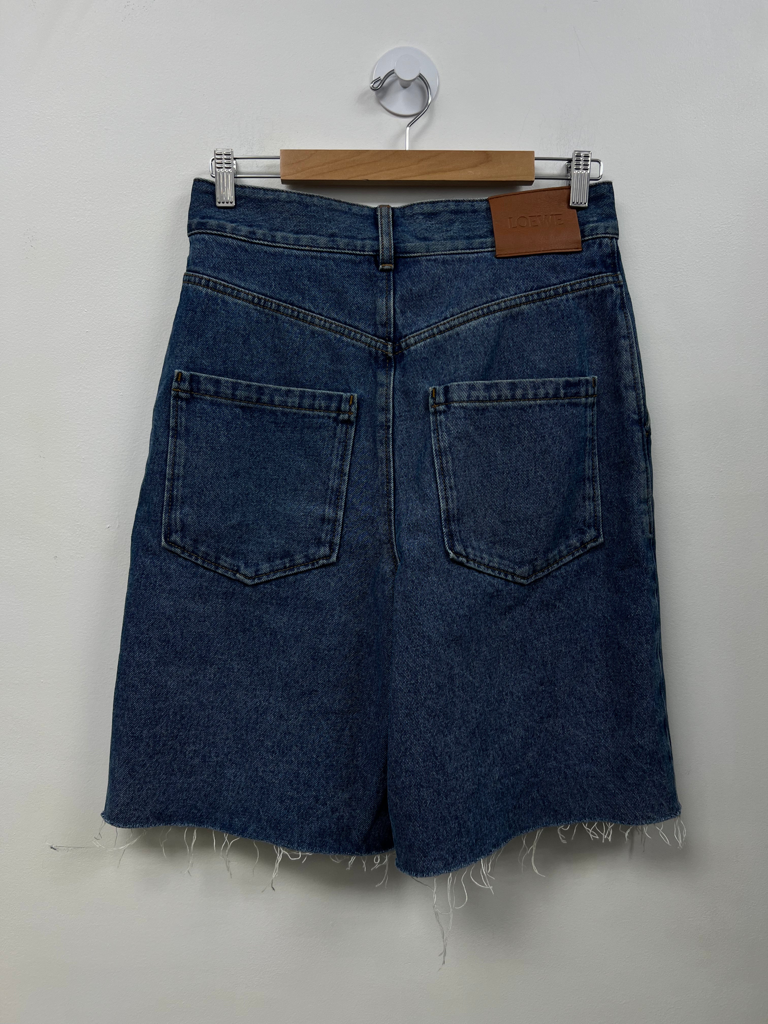Loewe Anagram Jean Shorts
