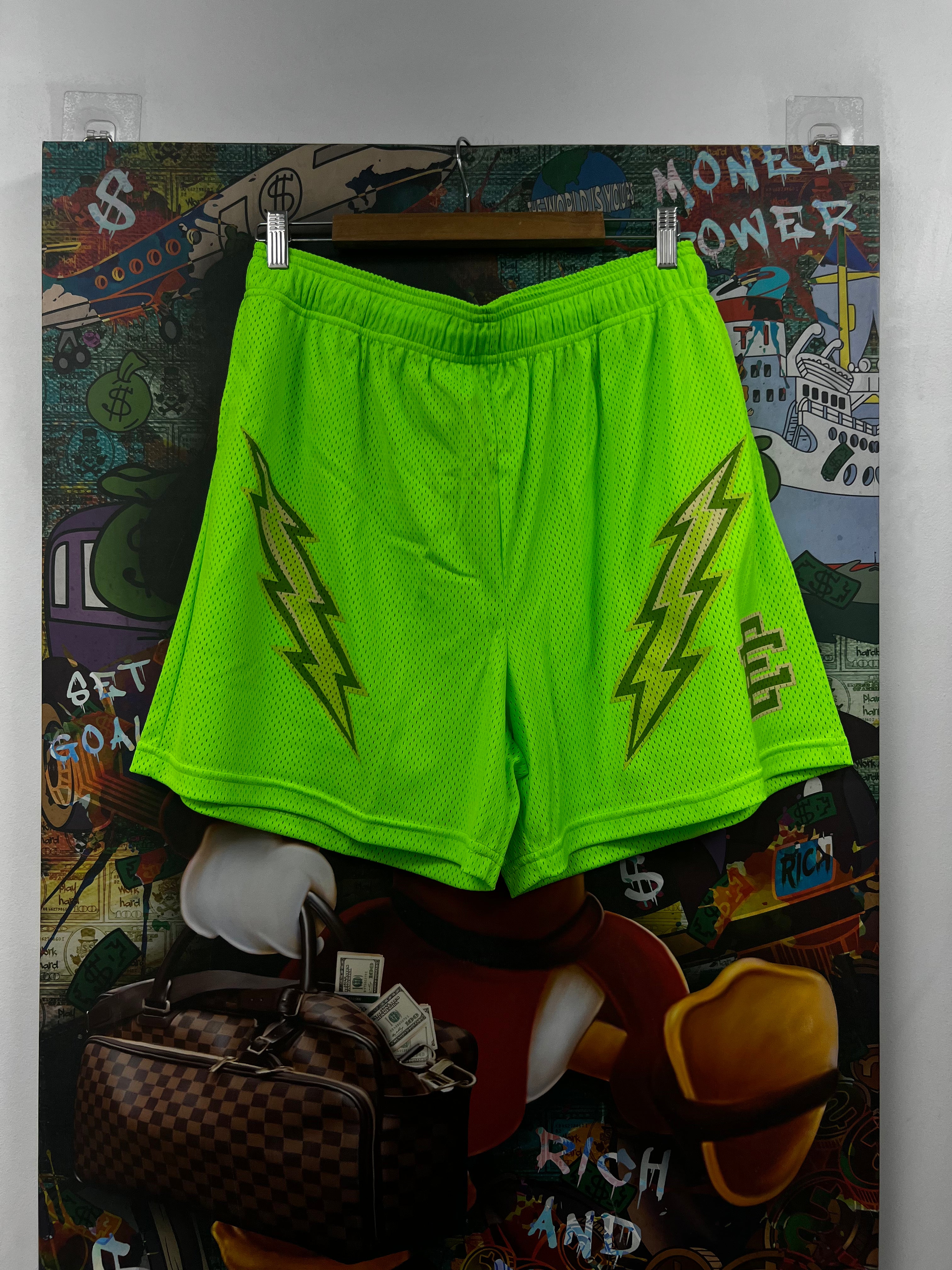 Eric Emanuel Neon Bolt Shorts