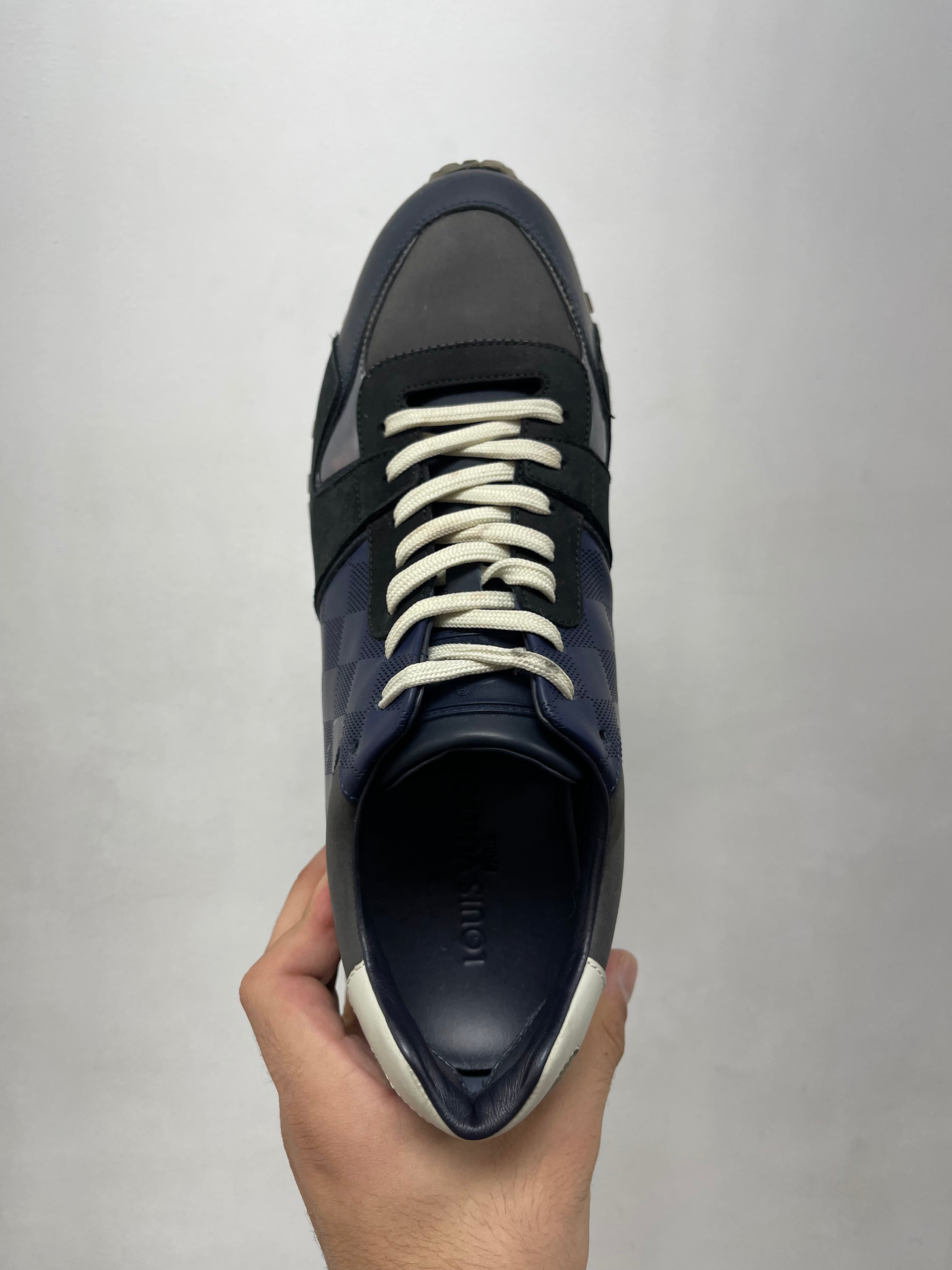 Louis Vuitton Navy Damier Runaway Sneakers