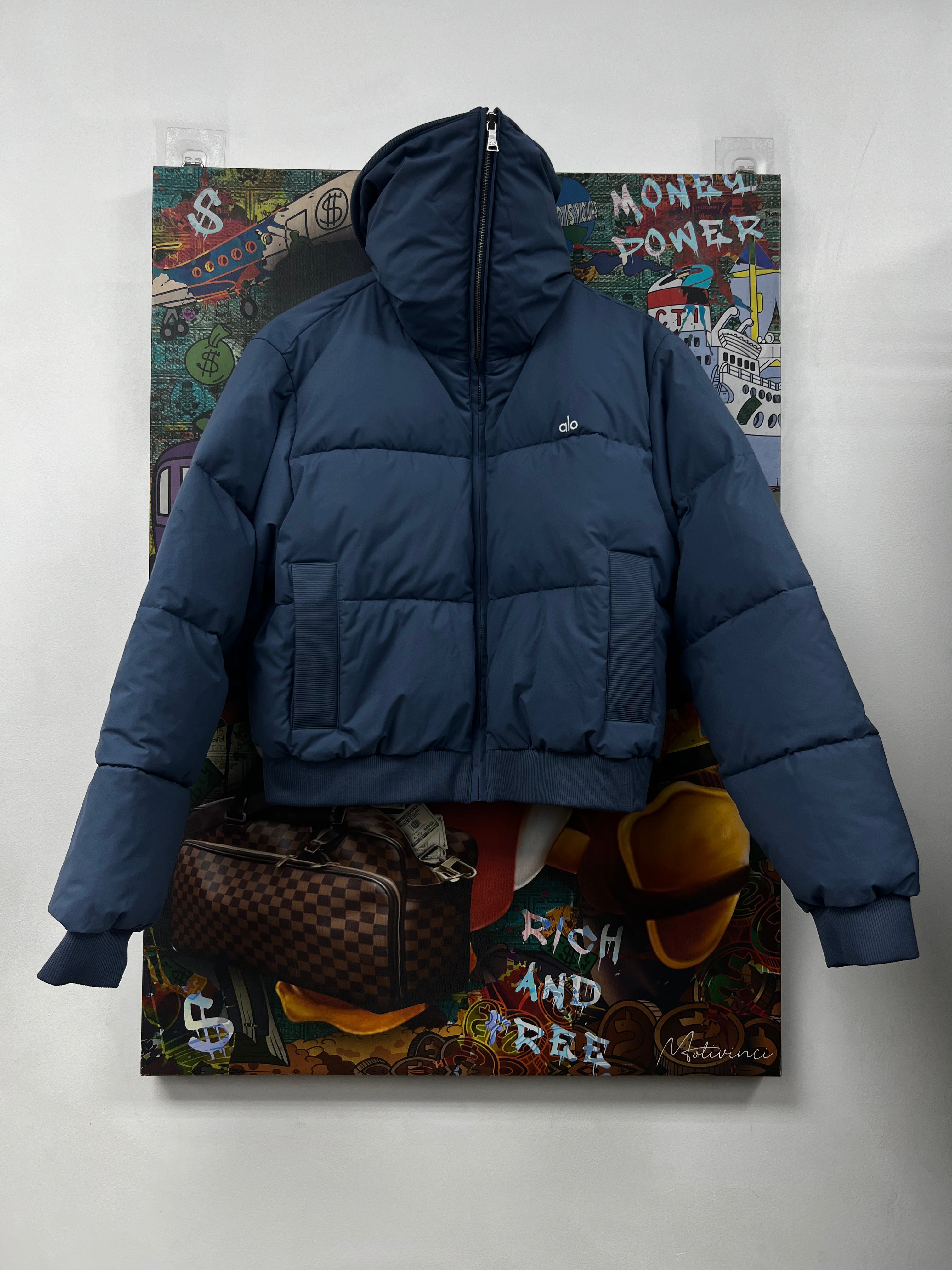 ALO Powder Blue Puffer Jacket