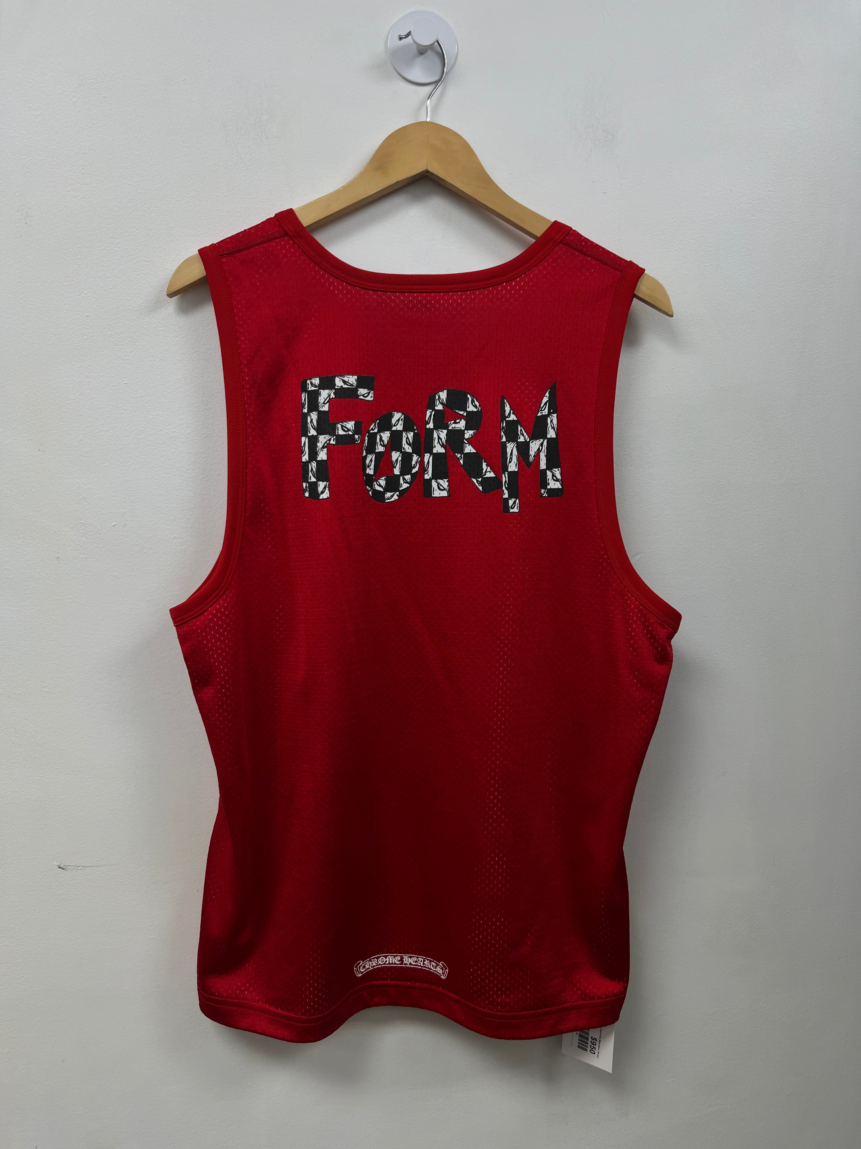 Chrome Hearts Matty Boy Red Form Sleeveless Jersey