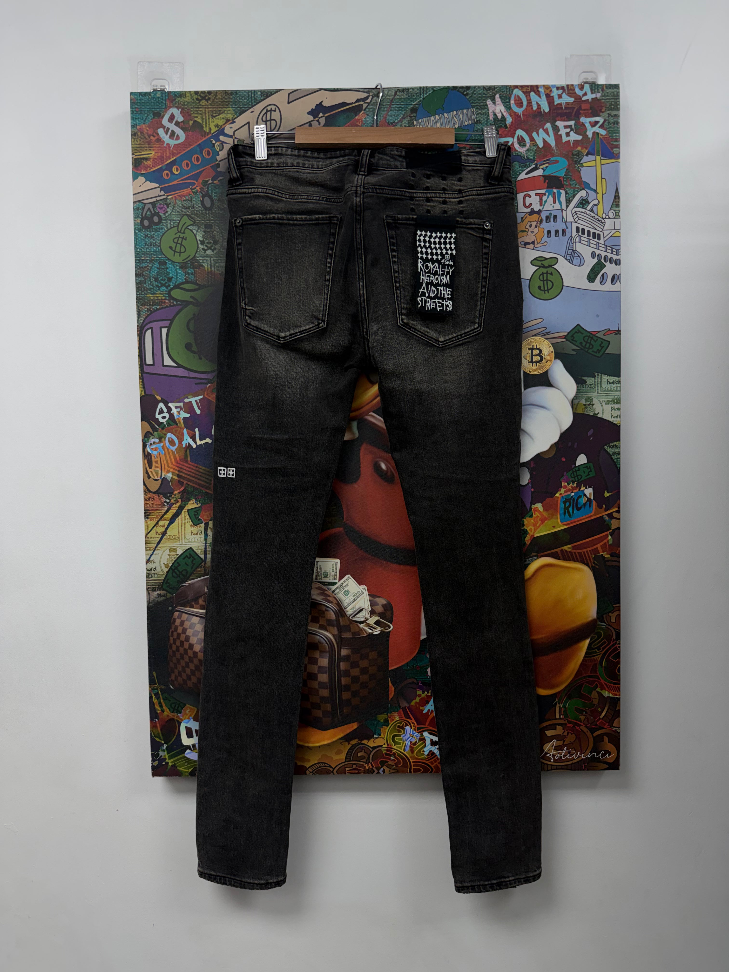 Ksubi Black Wash Ripped Jeans