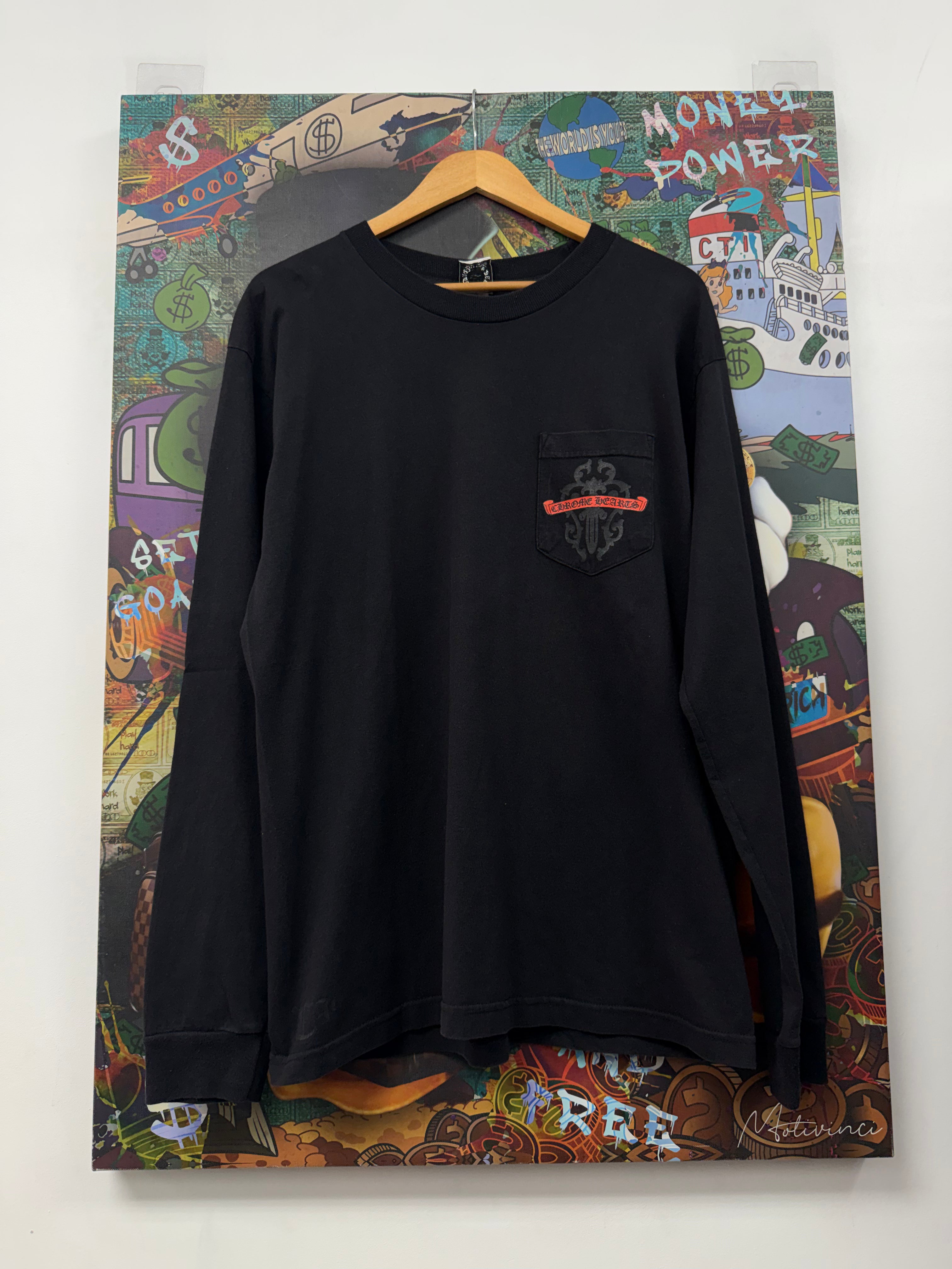 Chrome  Hearts Black Tonal Dagger Long Sleeve