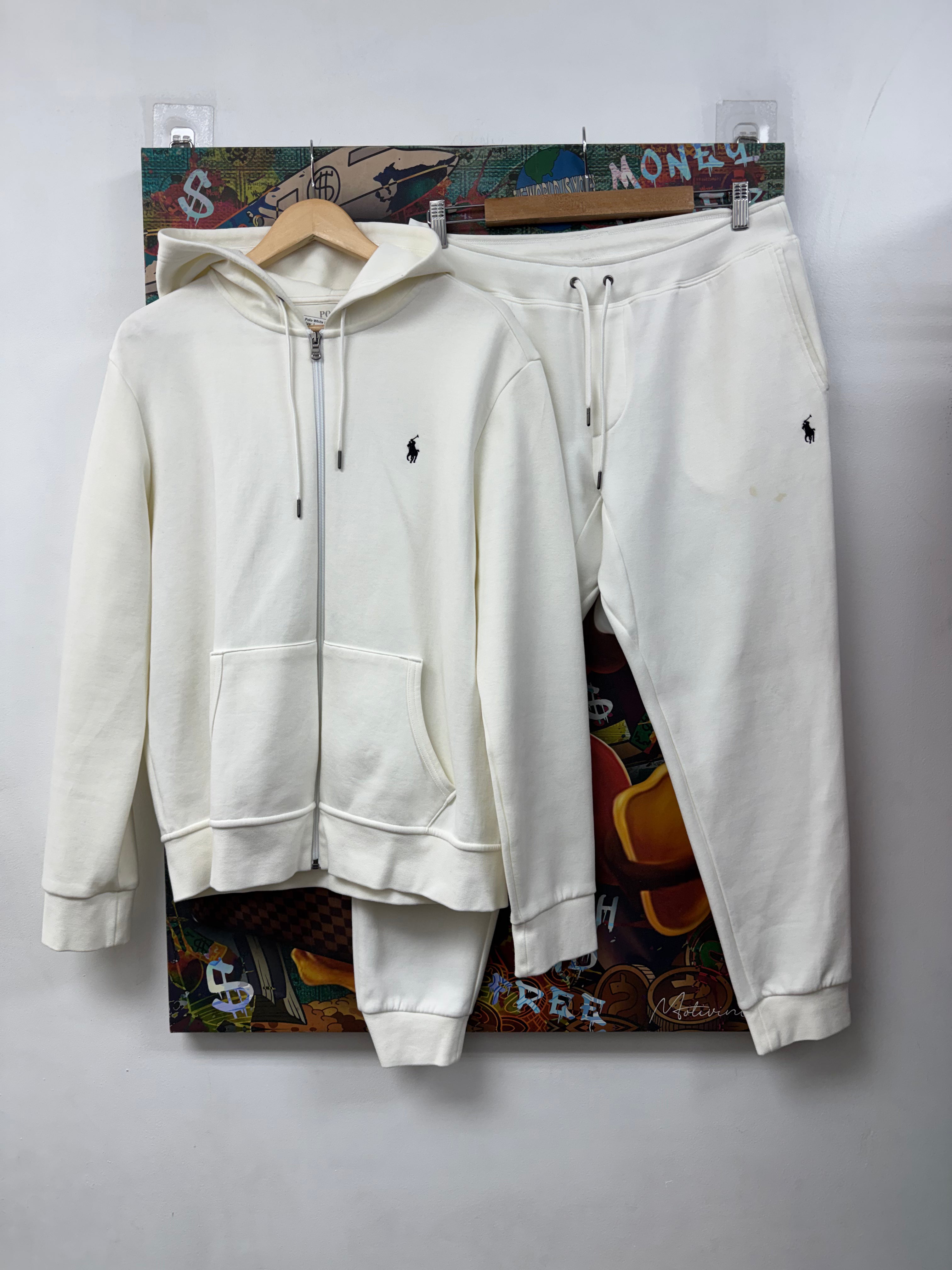 Polo White Black Sweatsuit