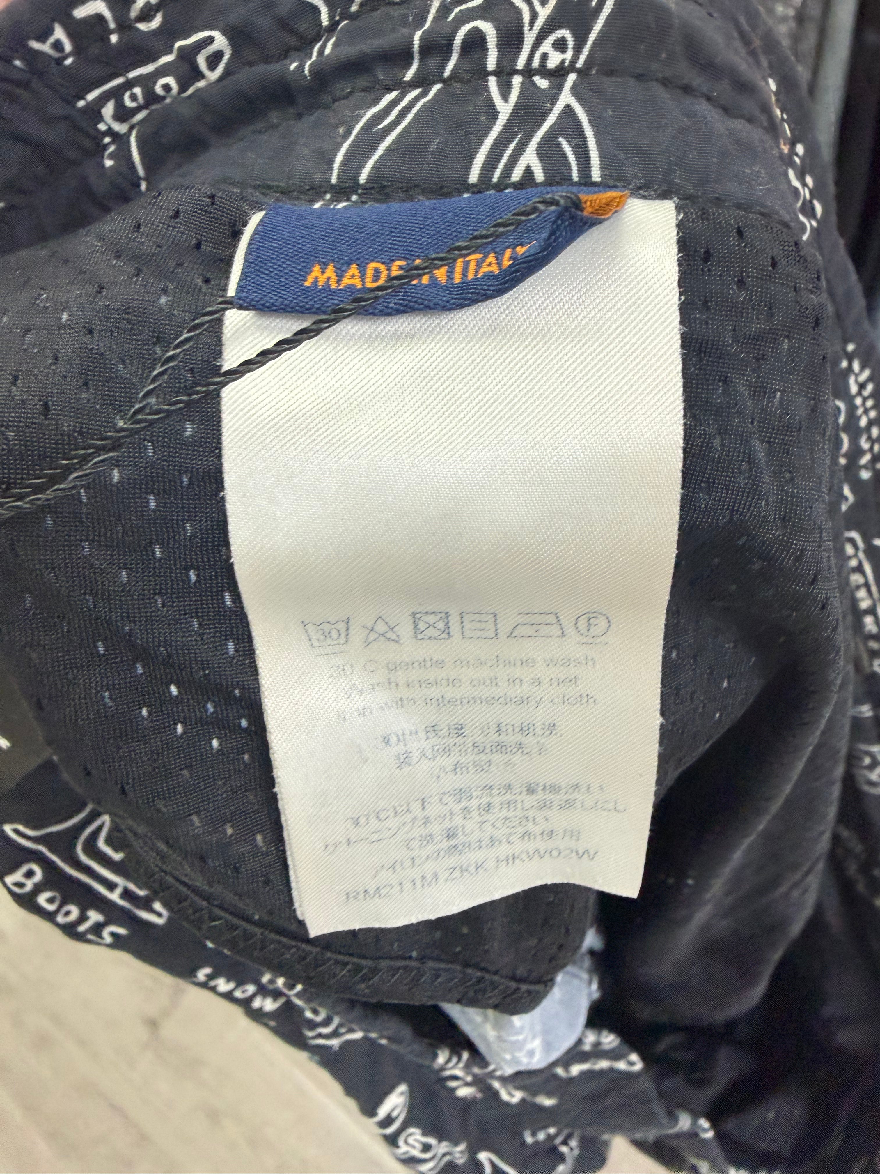 Louis Vuitton Black White Multi Logo Swim Trunks