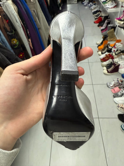 Givenchy Heels Silver Foil 36 (4) Used