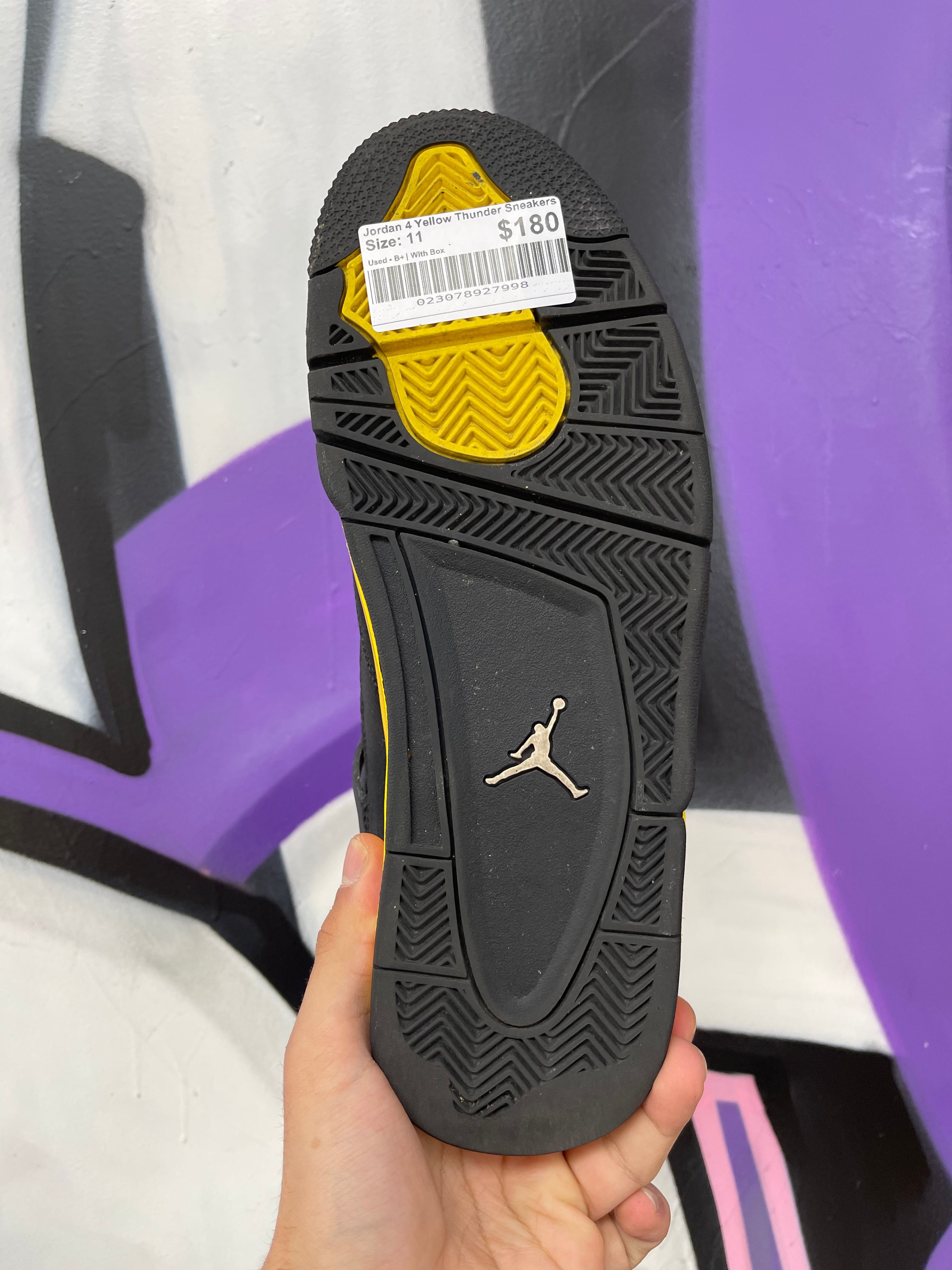 Jordan 4 Yellow Thunder Sneakers
