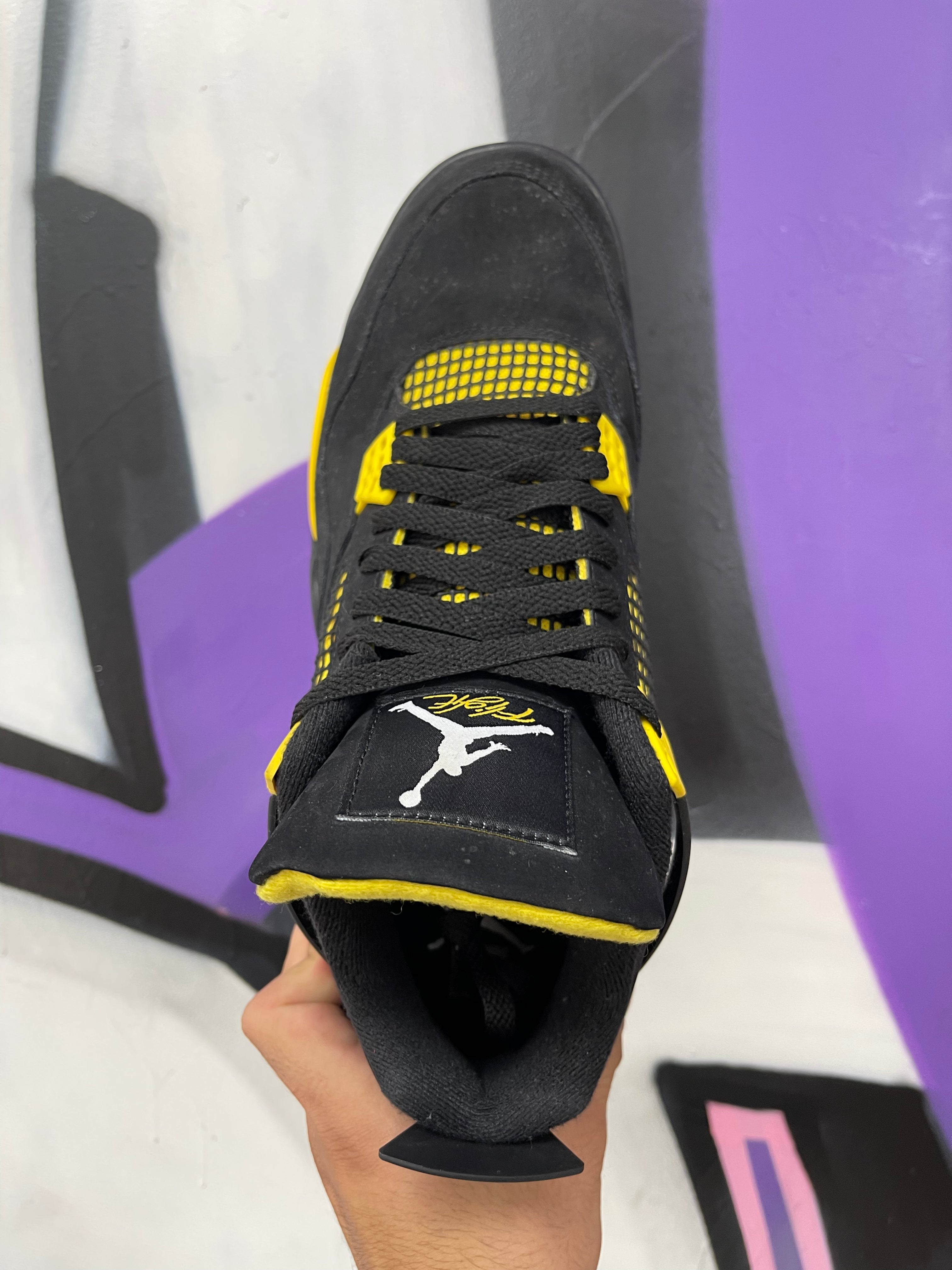 Jordan 4 Yellow Thunder Sneakers