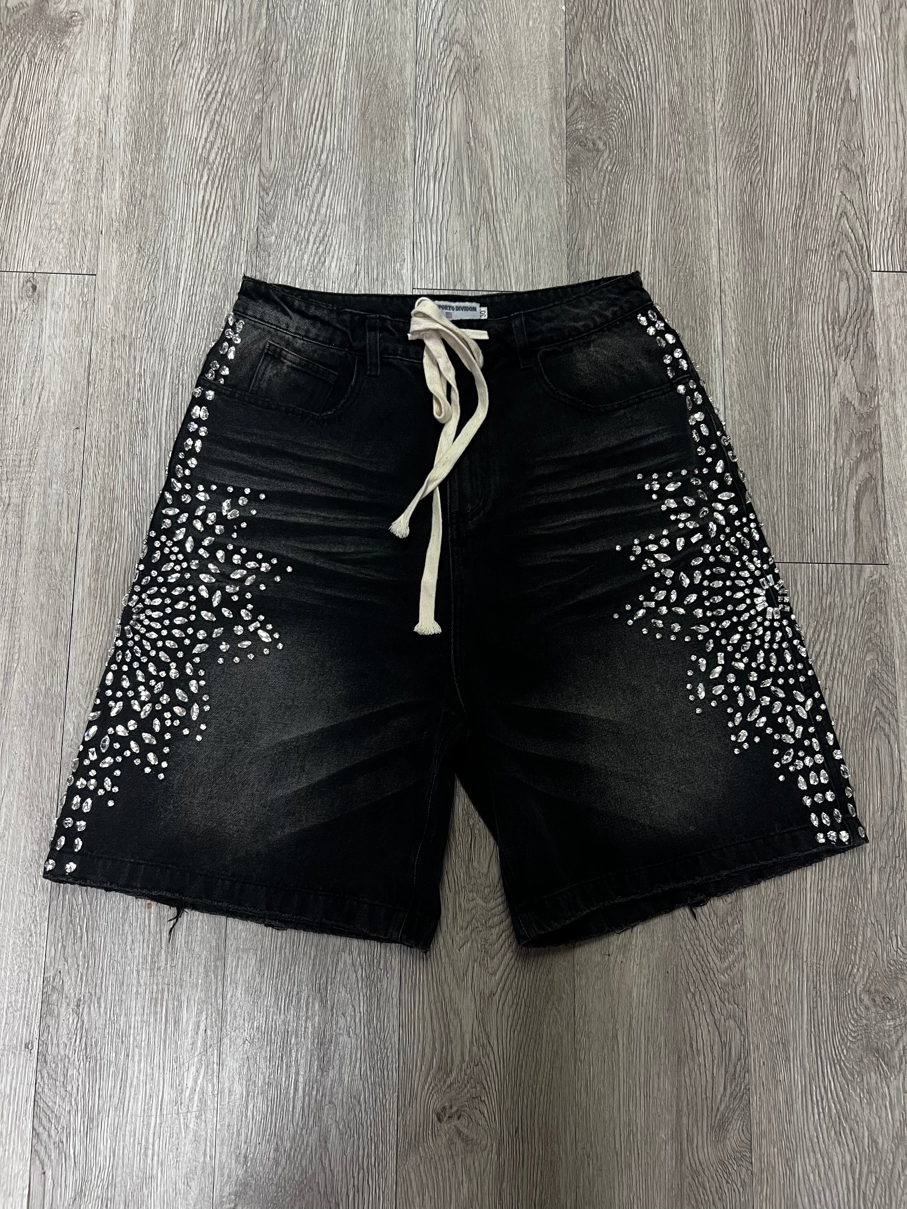 Vale Black Wash Siren Jean Shorts