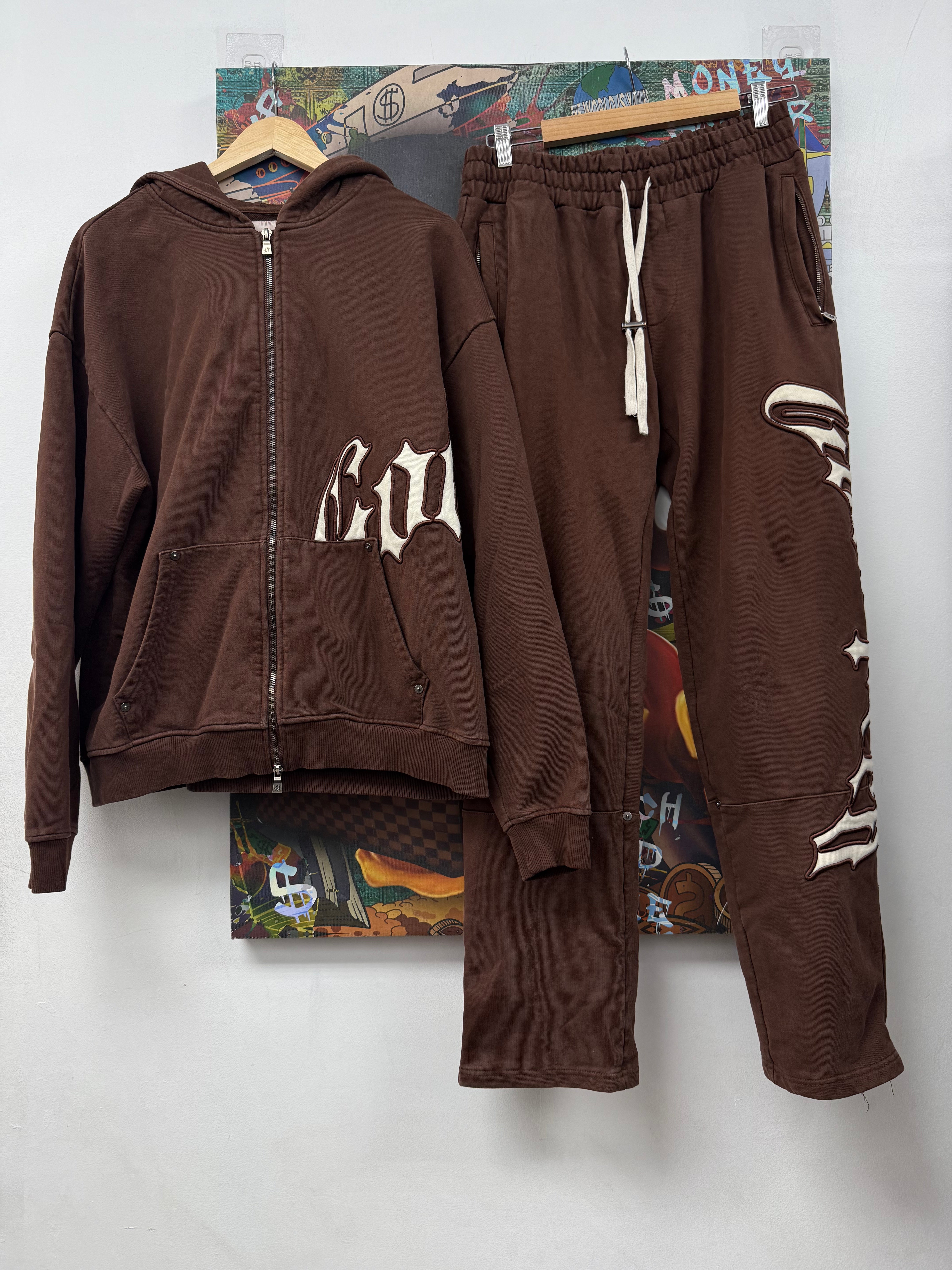 Godspeed Brown OG Logo Sweatsuit