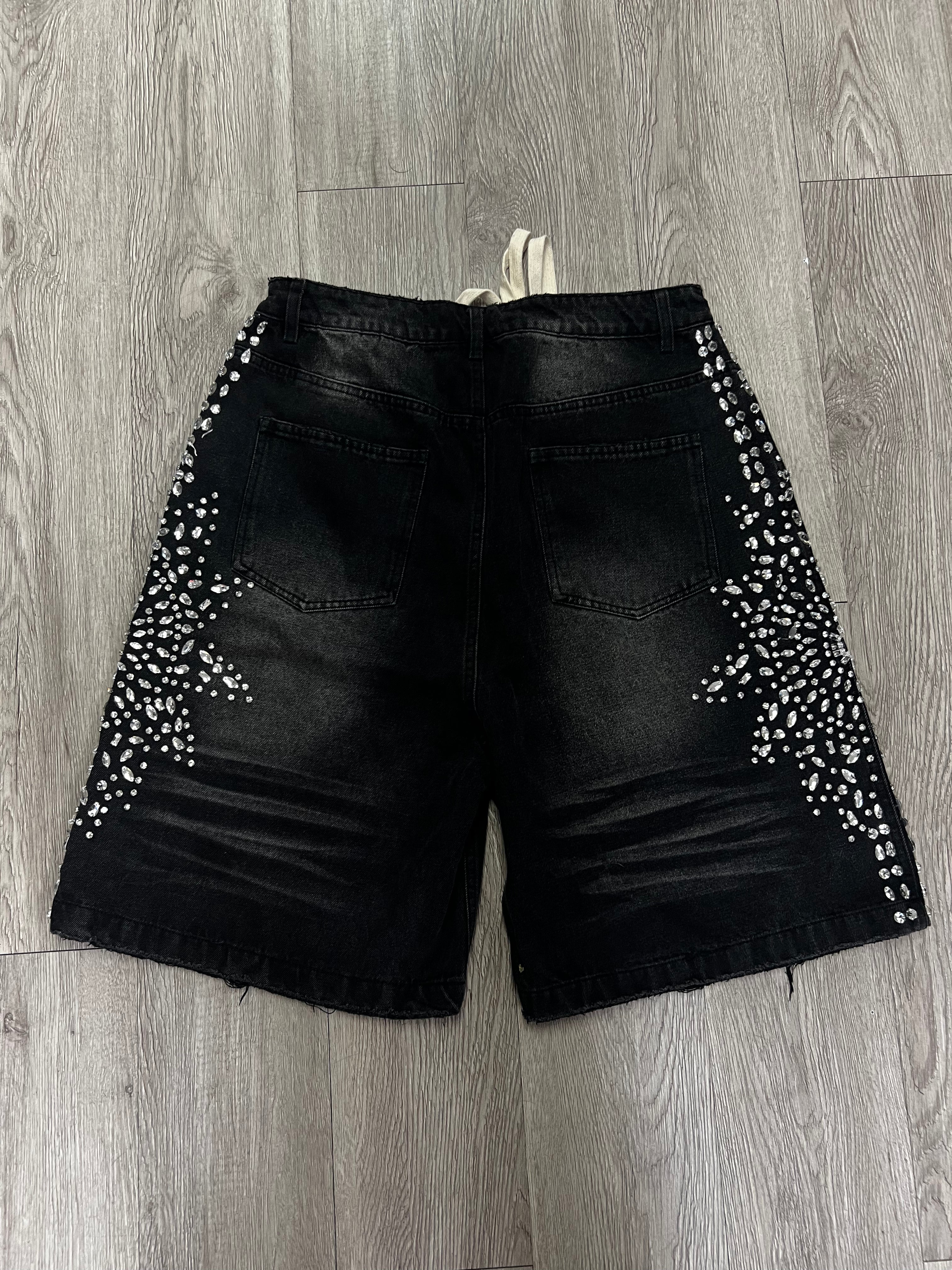 Vale Black Wash Siren Jean Shorts