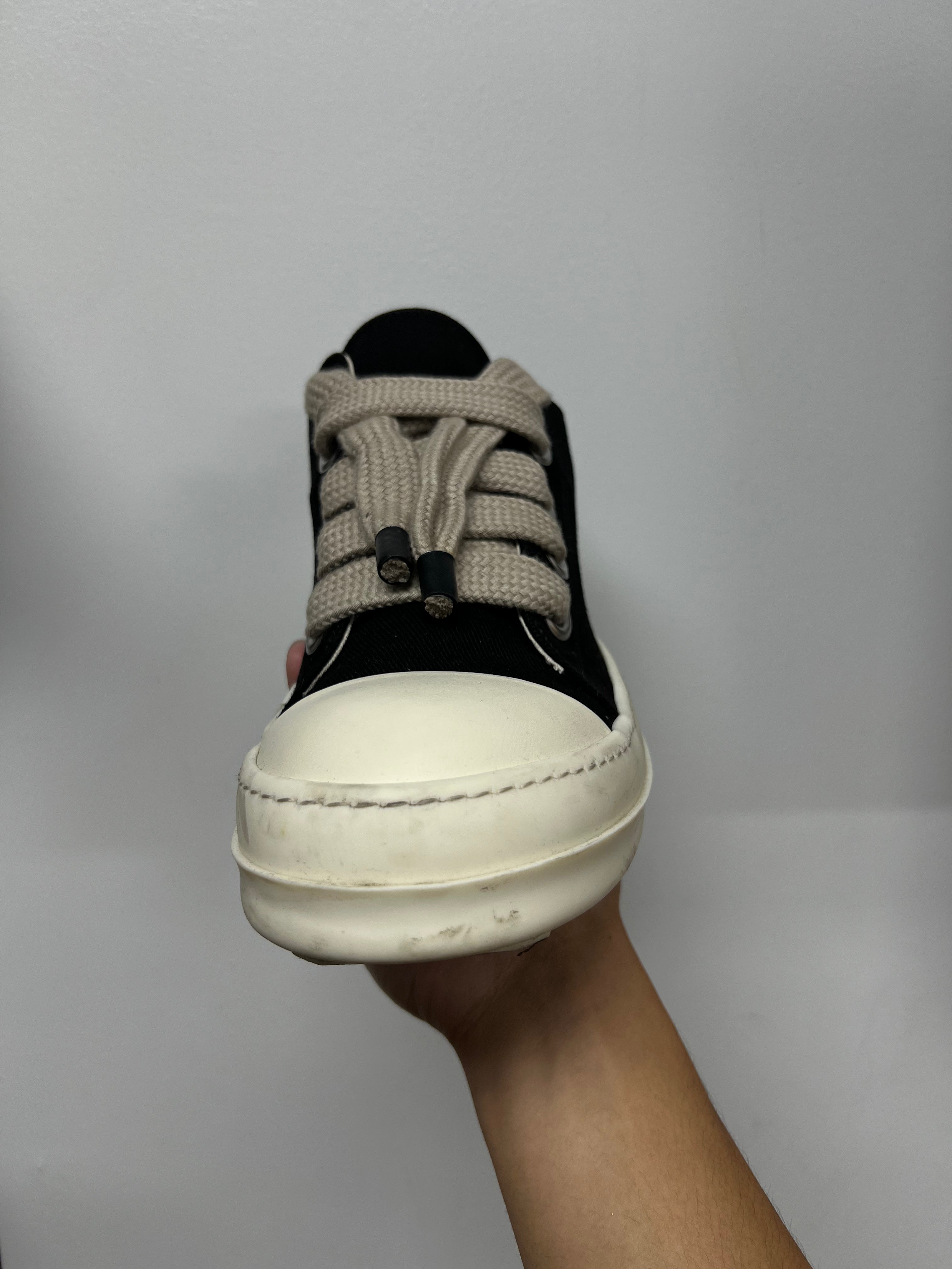 Rick Owens Black & Milk DKSHDW Jumbo Lace Ramone Low
