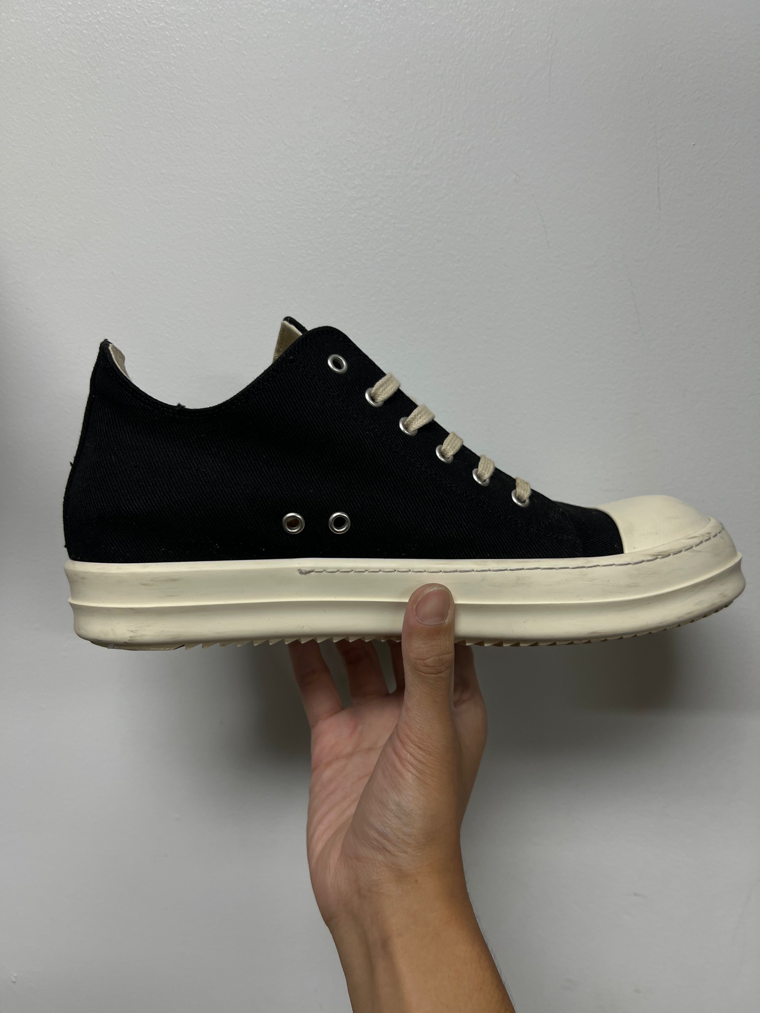 Rick Owens Black & Milk DRKSHDW Penta Ramone Low Sneakers