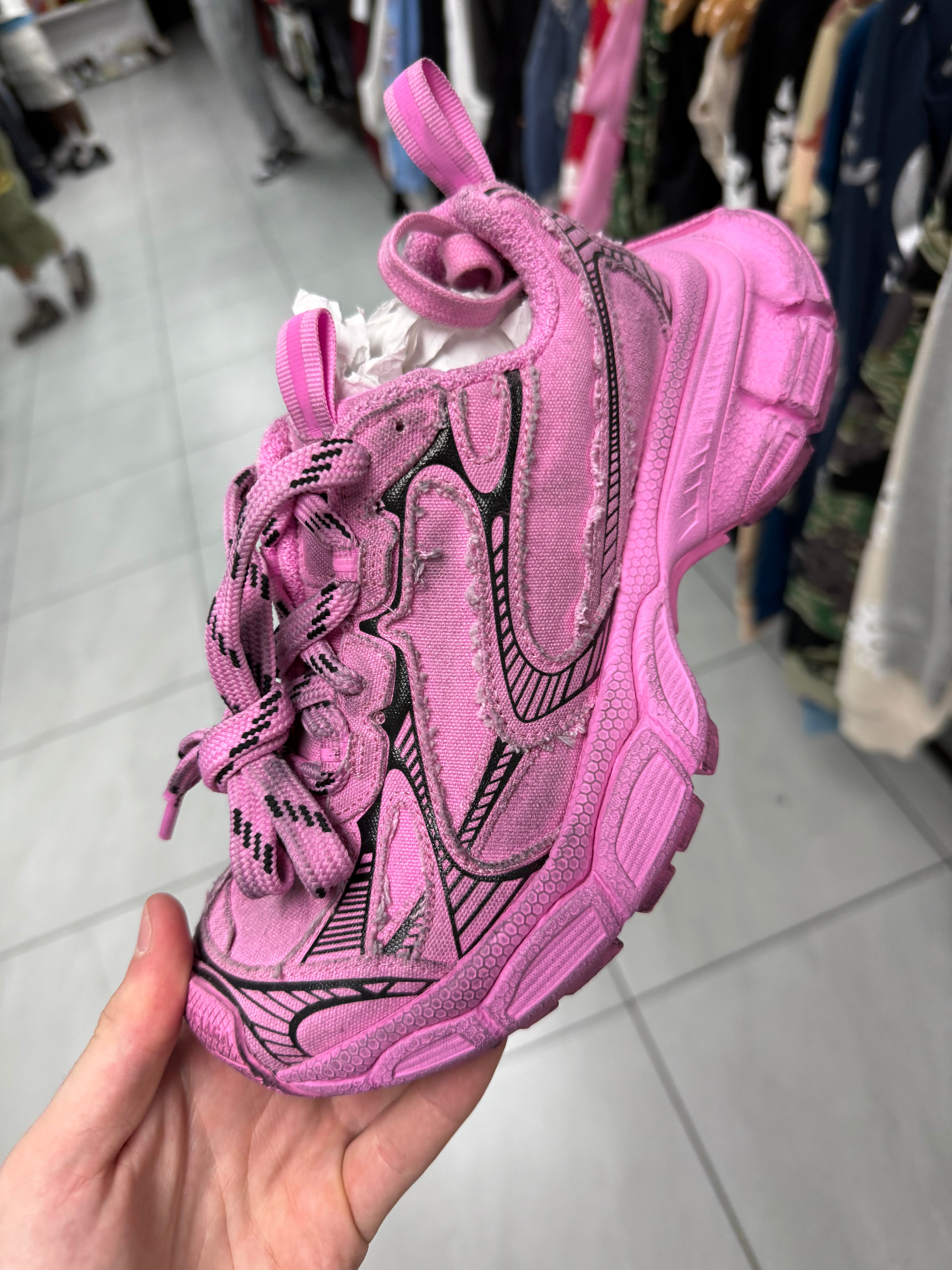 Balenciaga 3XL Distressed Pink New 35 (5W) With Box