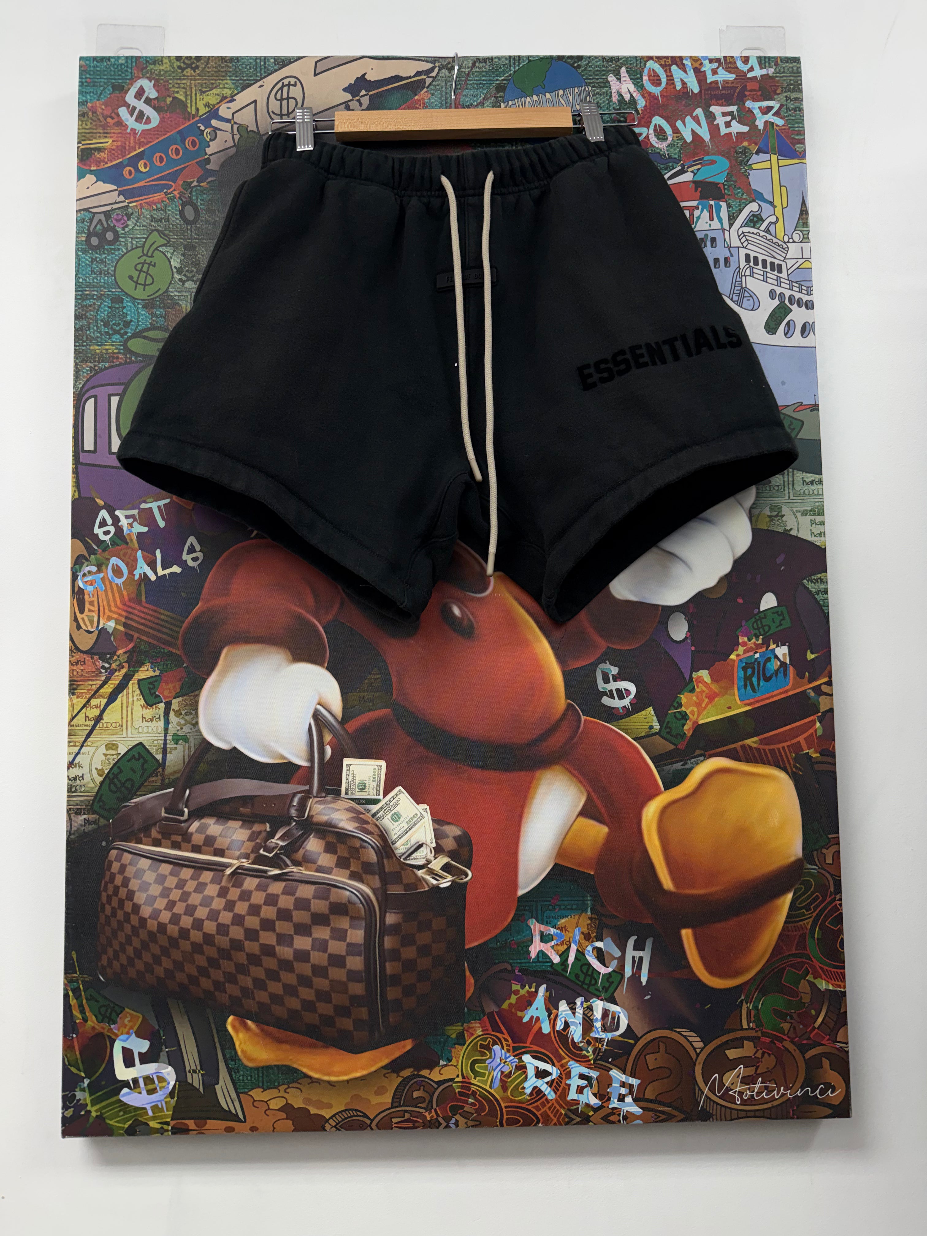 Essentials Black Classic Shorts