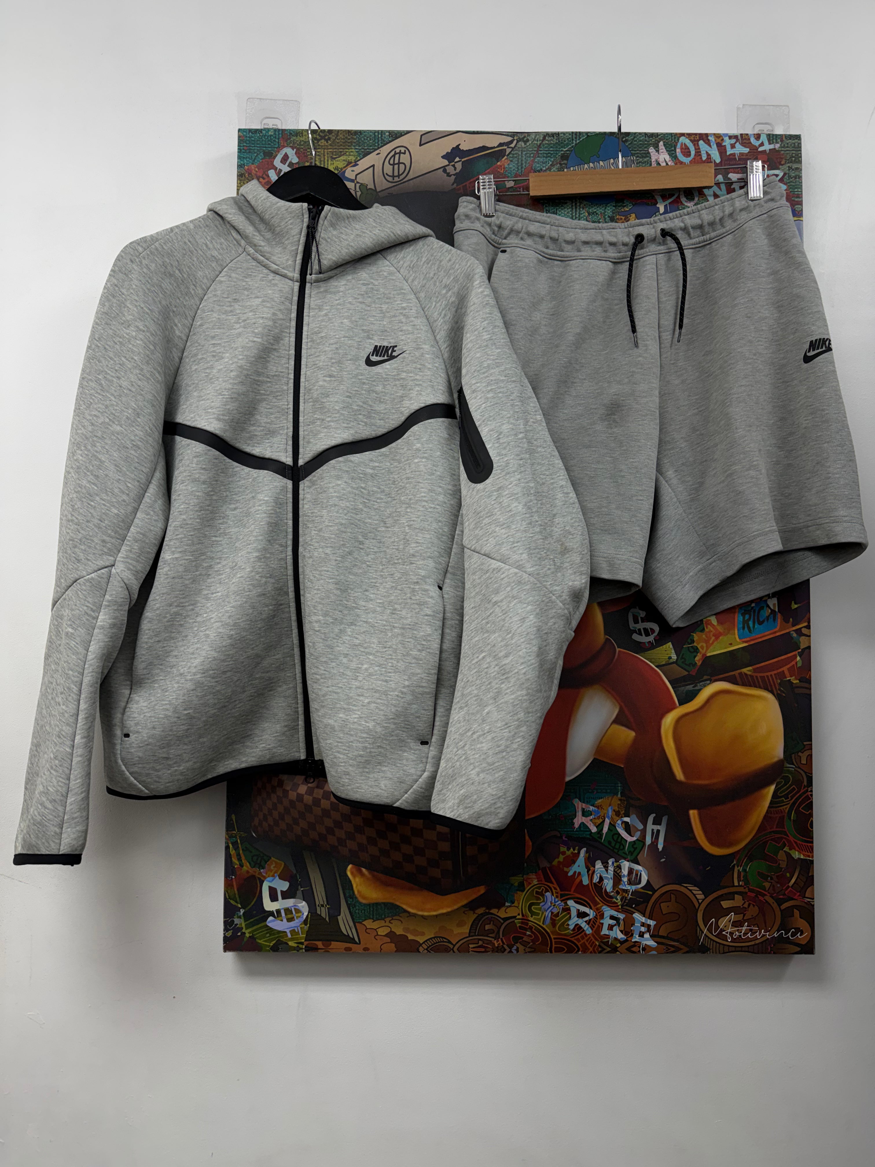 Nike Grey Tech Short Set