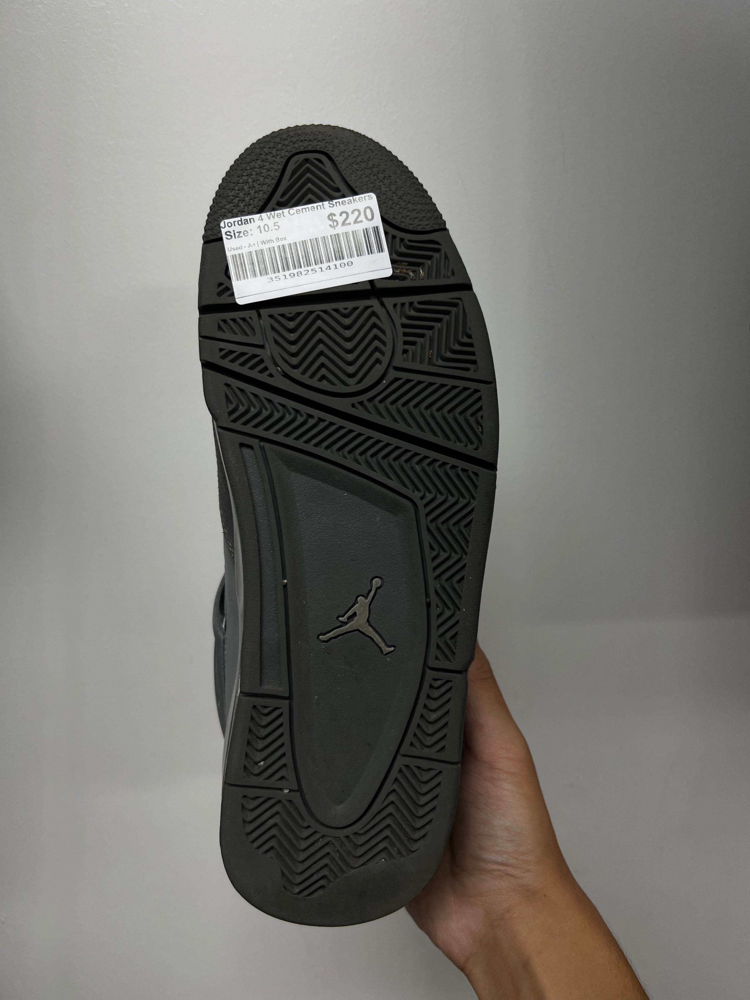 Jordan 4 Wet Cement Sneakers