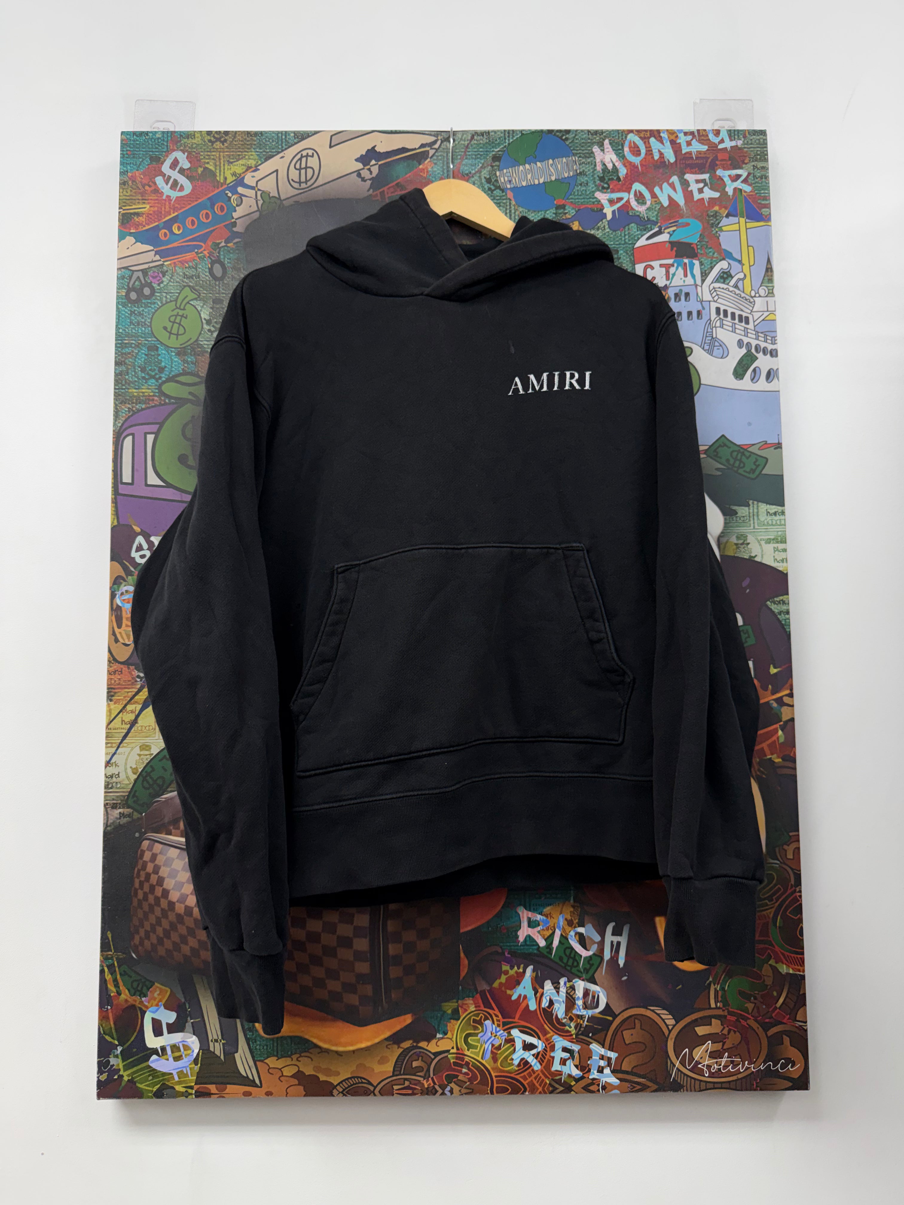 Amiri Black Cherub Hoodie