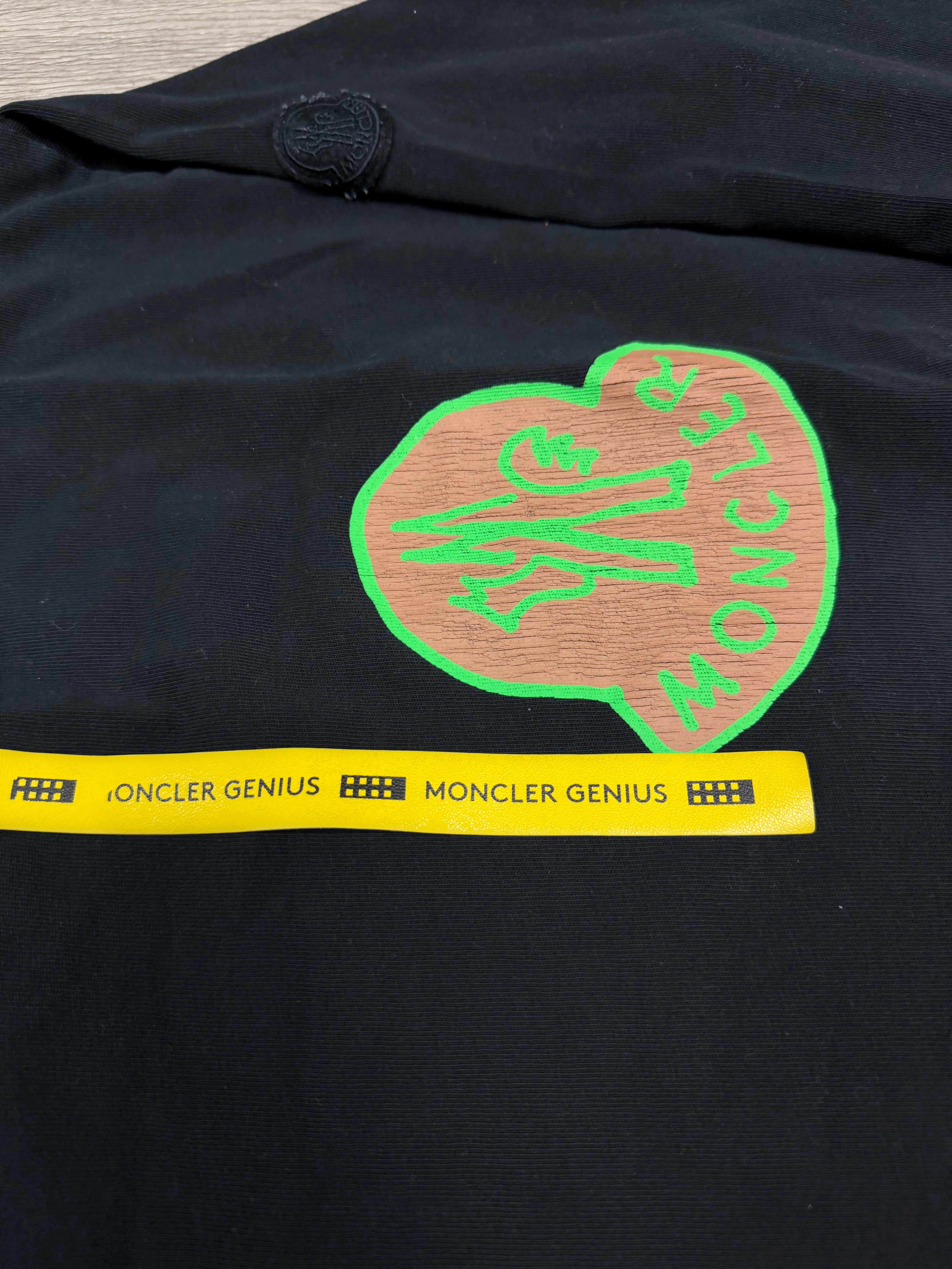 Moncler Brown Green Logo LS Shirt