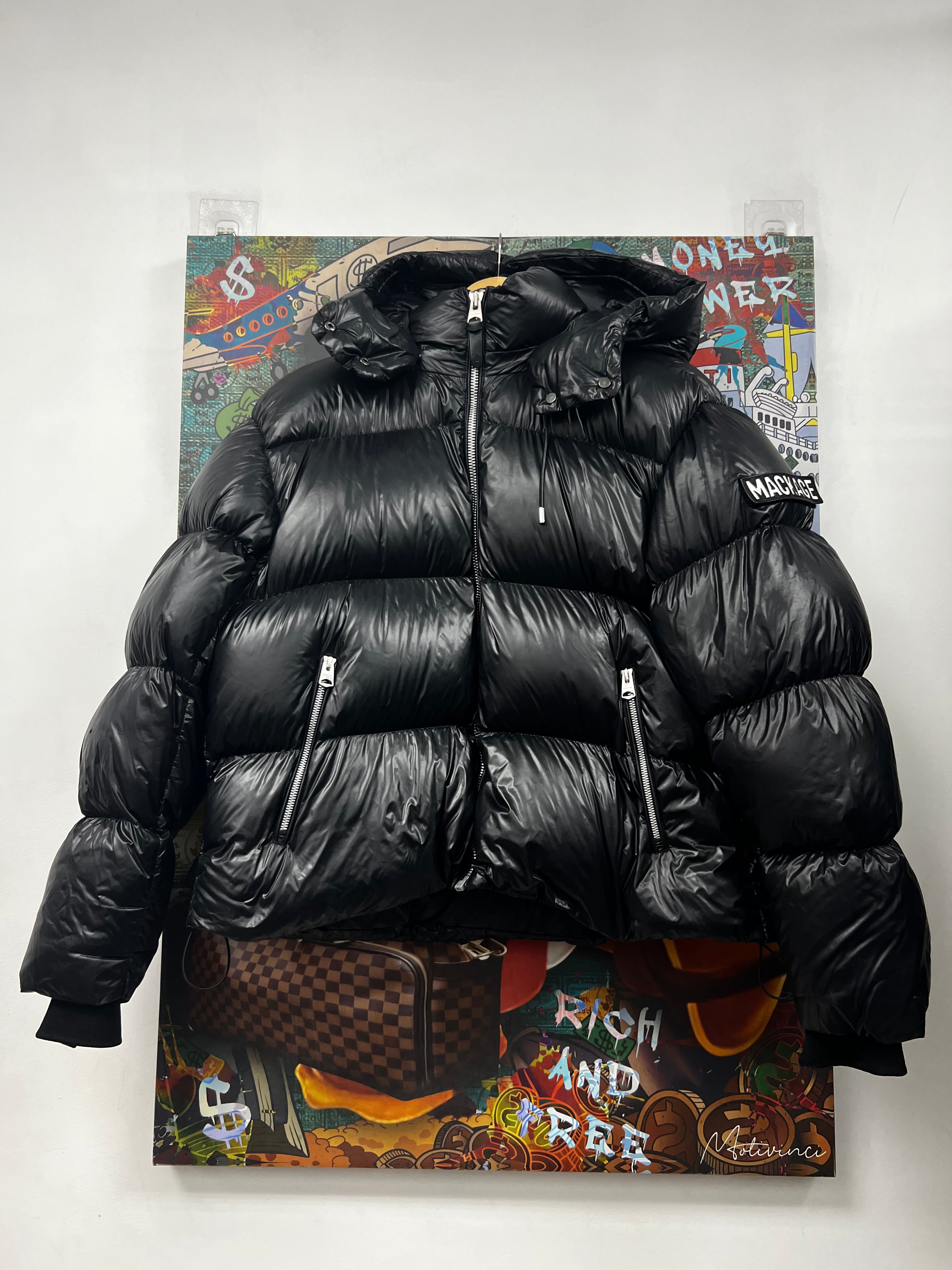 Mackage Black Logo Puffer Jacket