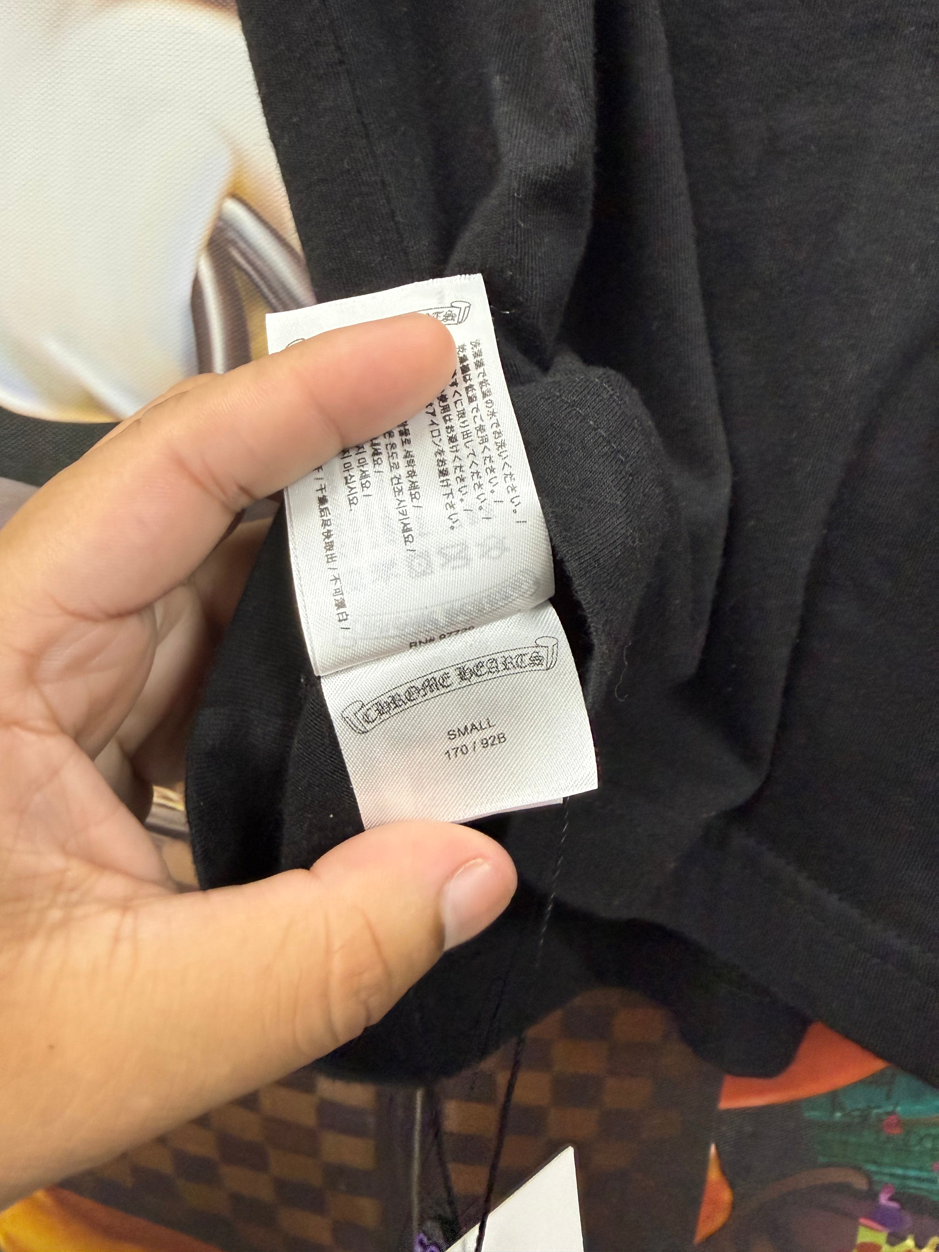 Chrome Hearts Black Blue Neck Tee