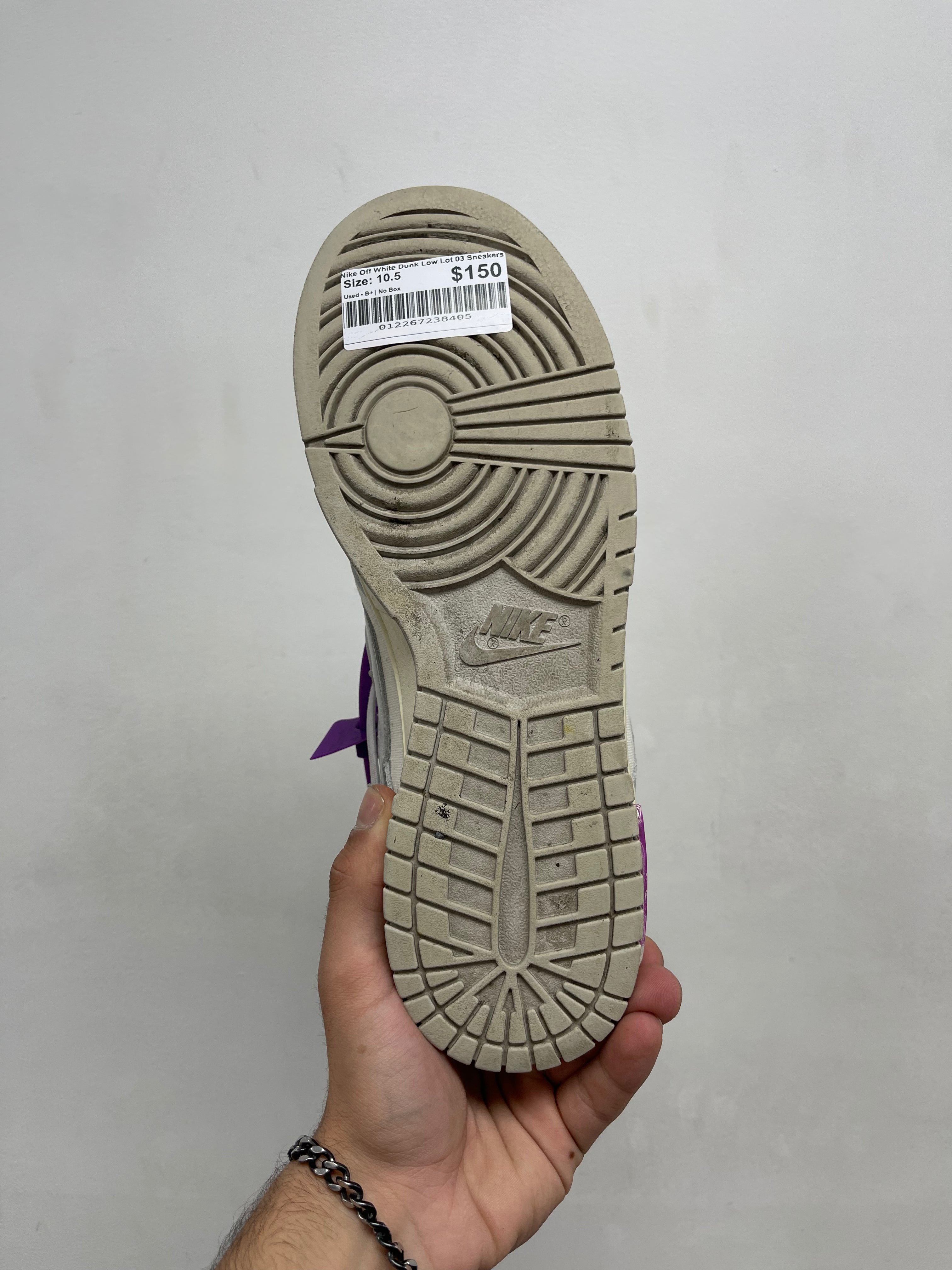 Nike Off White Dunk Low Lot 03 Sneakers