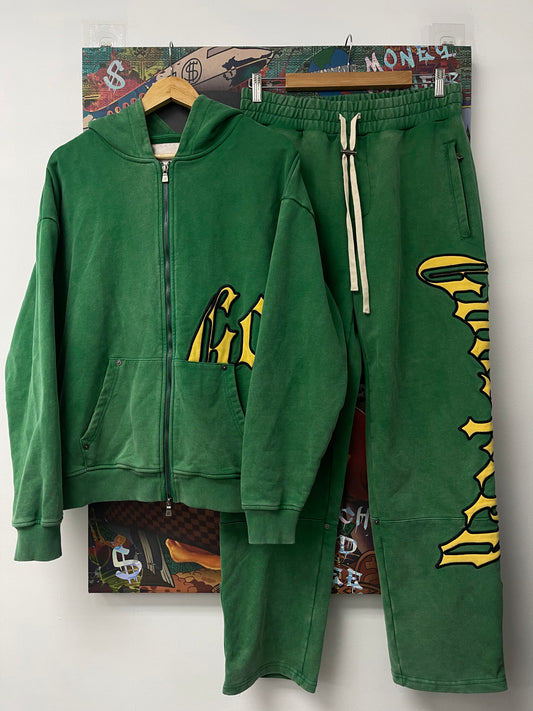 Godspeed Sweatsuit Green Yellow Used