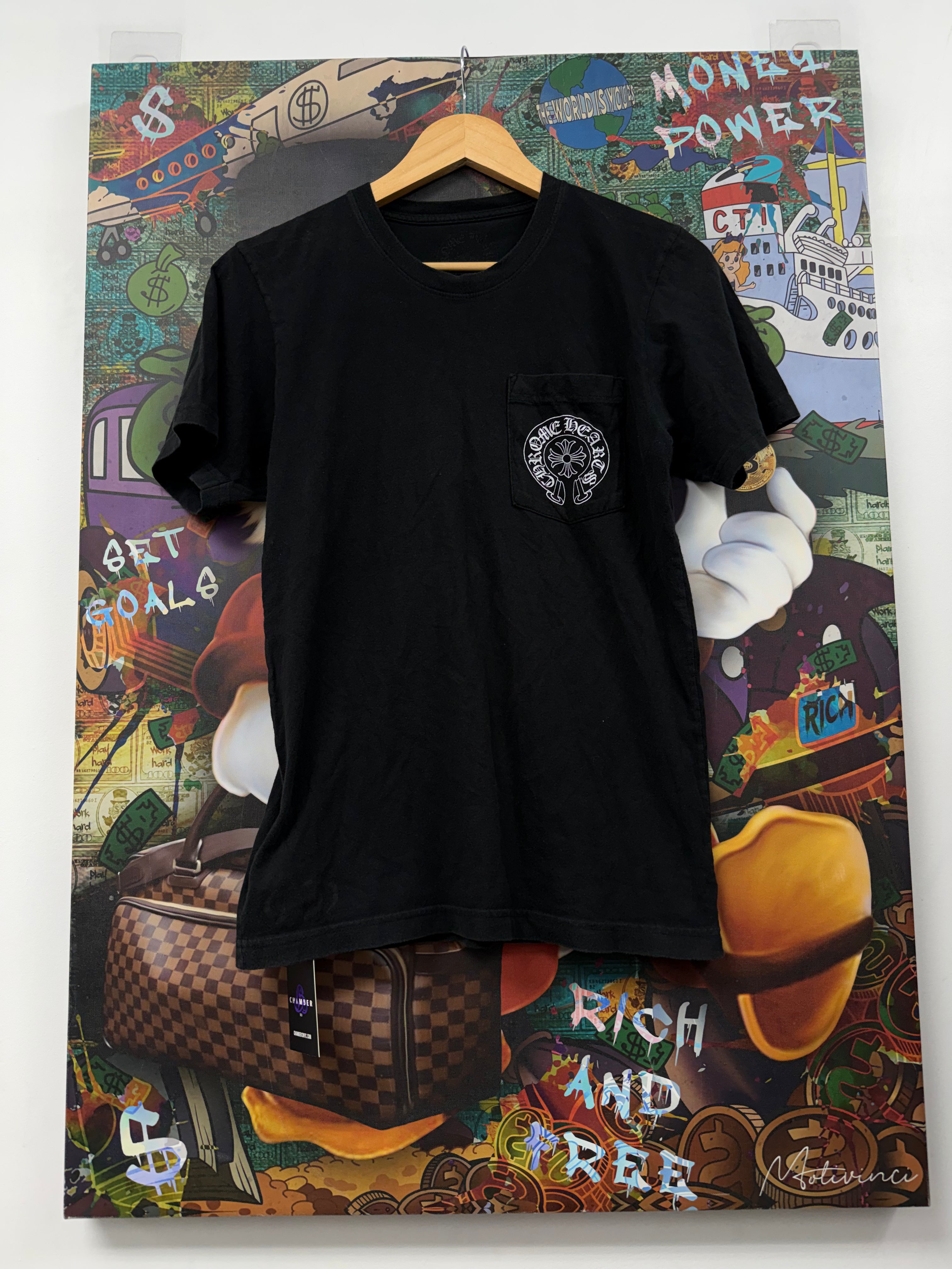 Chrome Hearts Black Horseshoe Malibu Tee